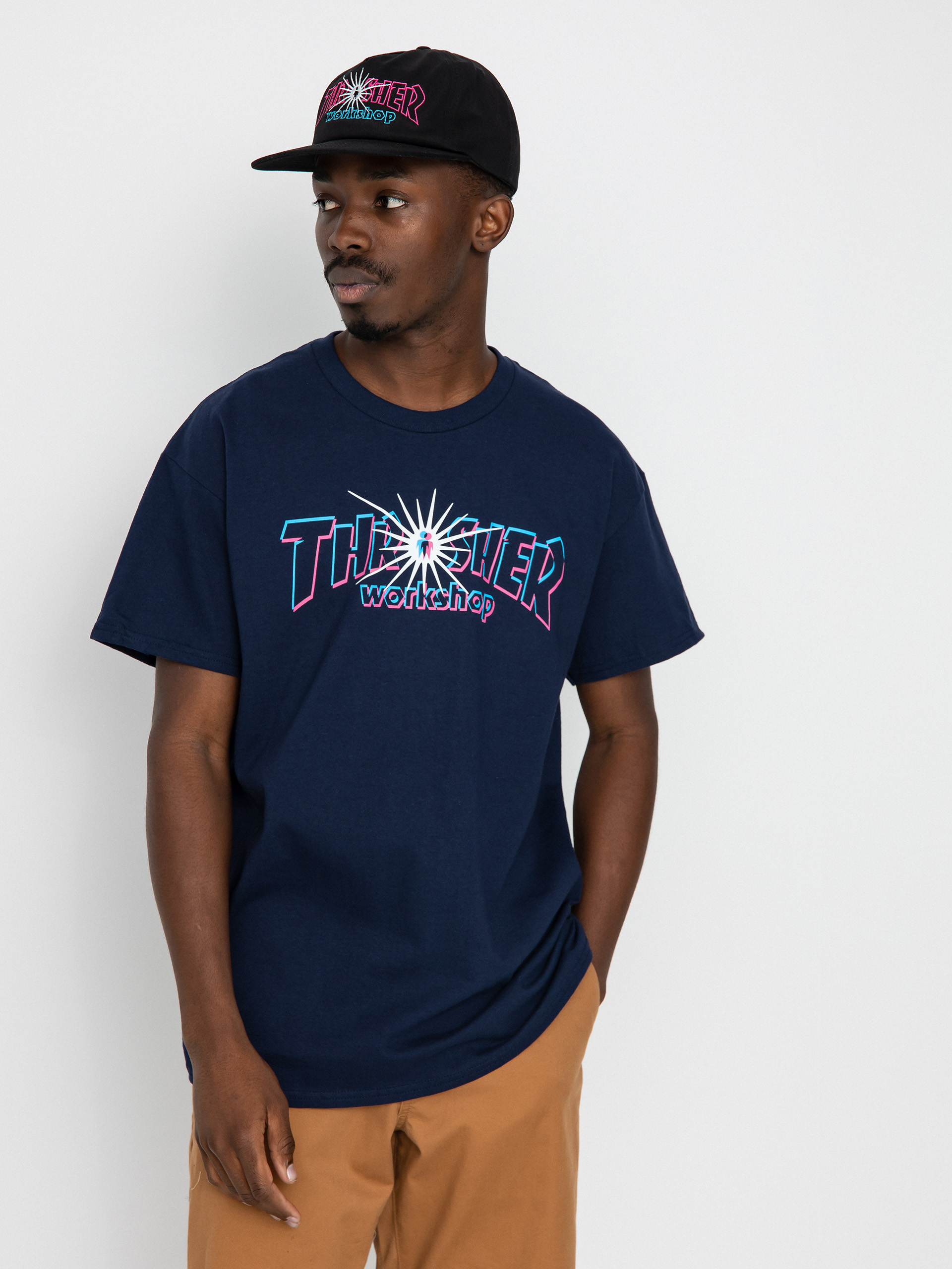 Thrasher X Alien Workshop Nova T-shirt - navy blue (navy)