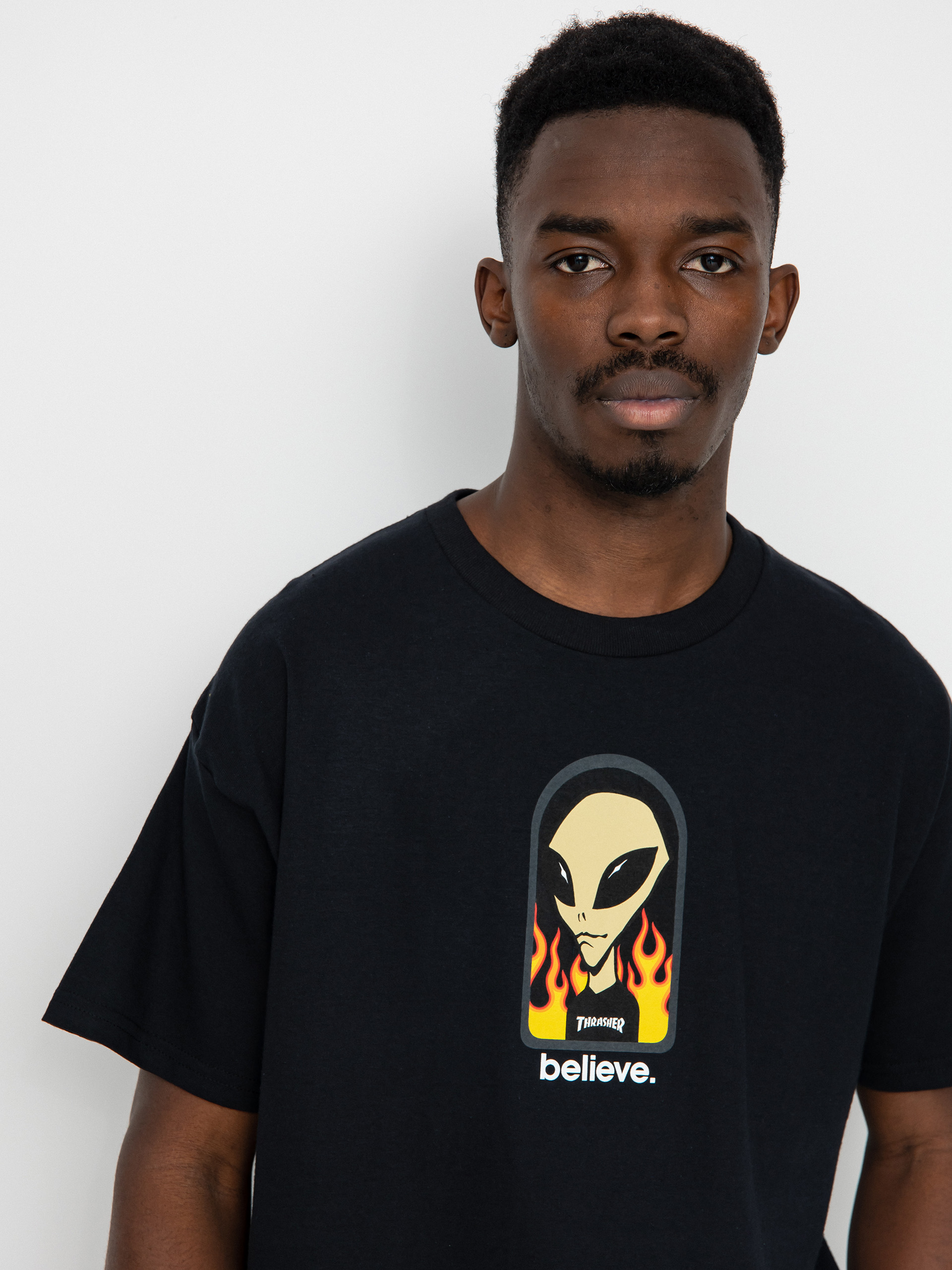 Thrasher X Alien Workshop Believe T-shirt (black)