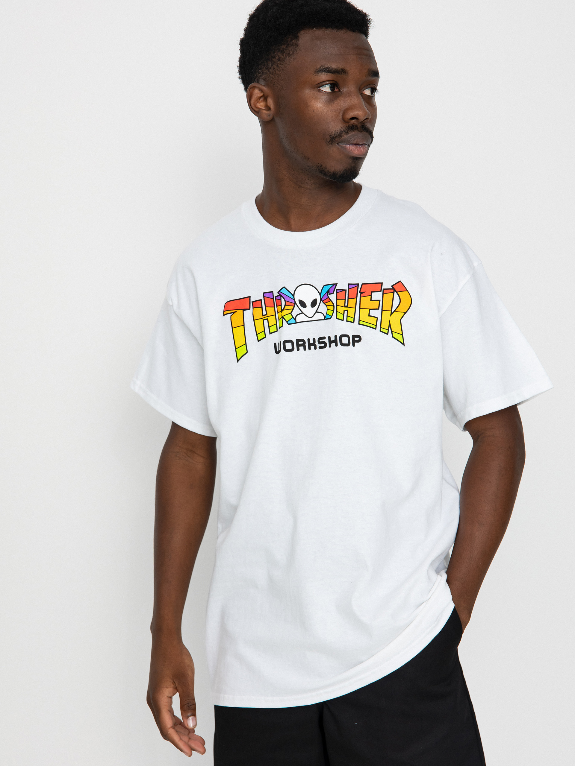 Thrasher X Alien Workshop Spectrum T-shirt (white)