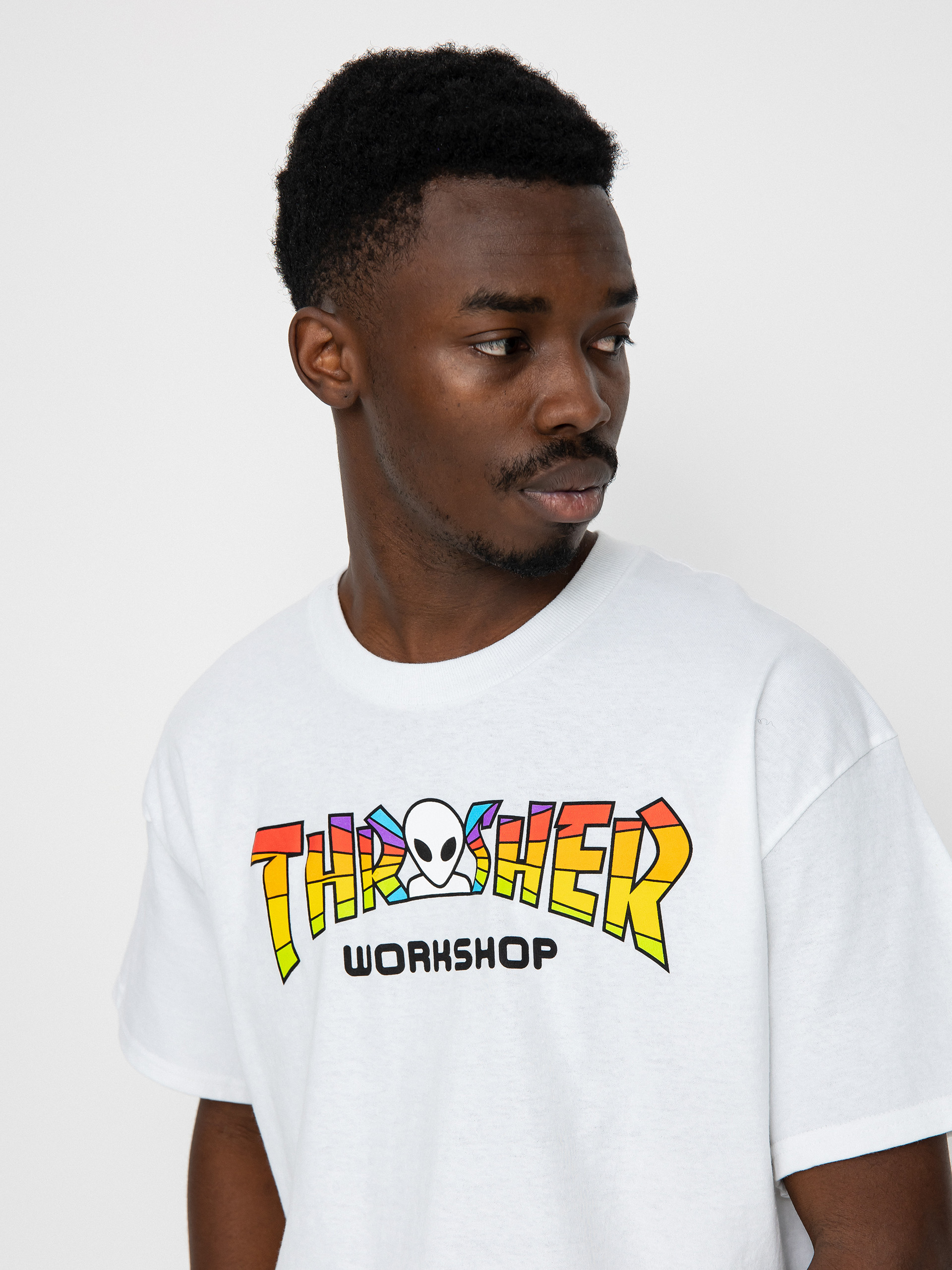 Thrasher X Alien Workshop Spectrum T-shirt (white)