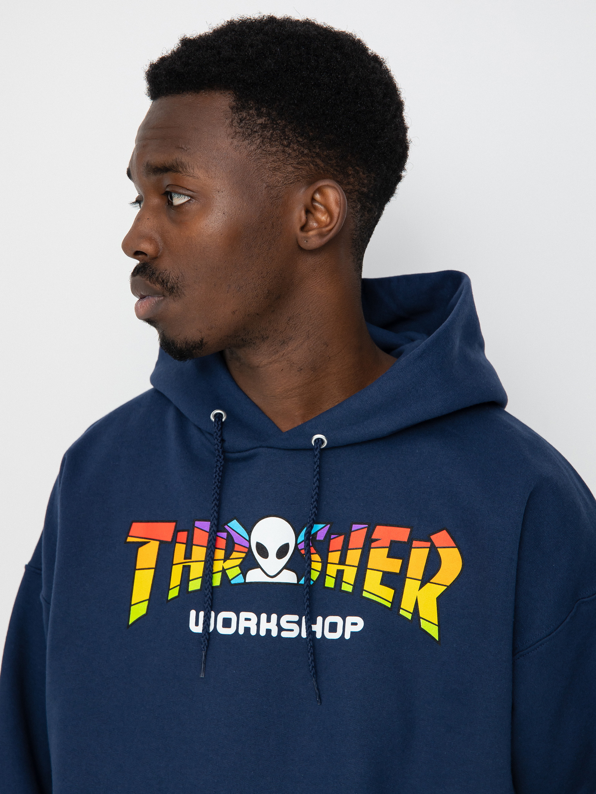 Thrasher X Alien Workshop Spectrum HD Hoodie (navy)