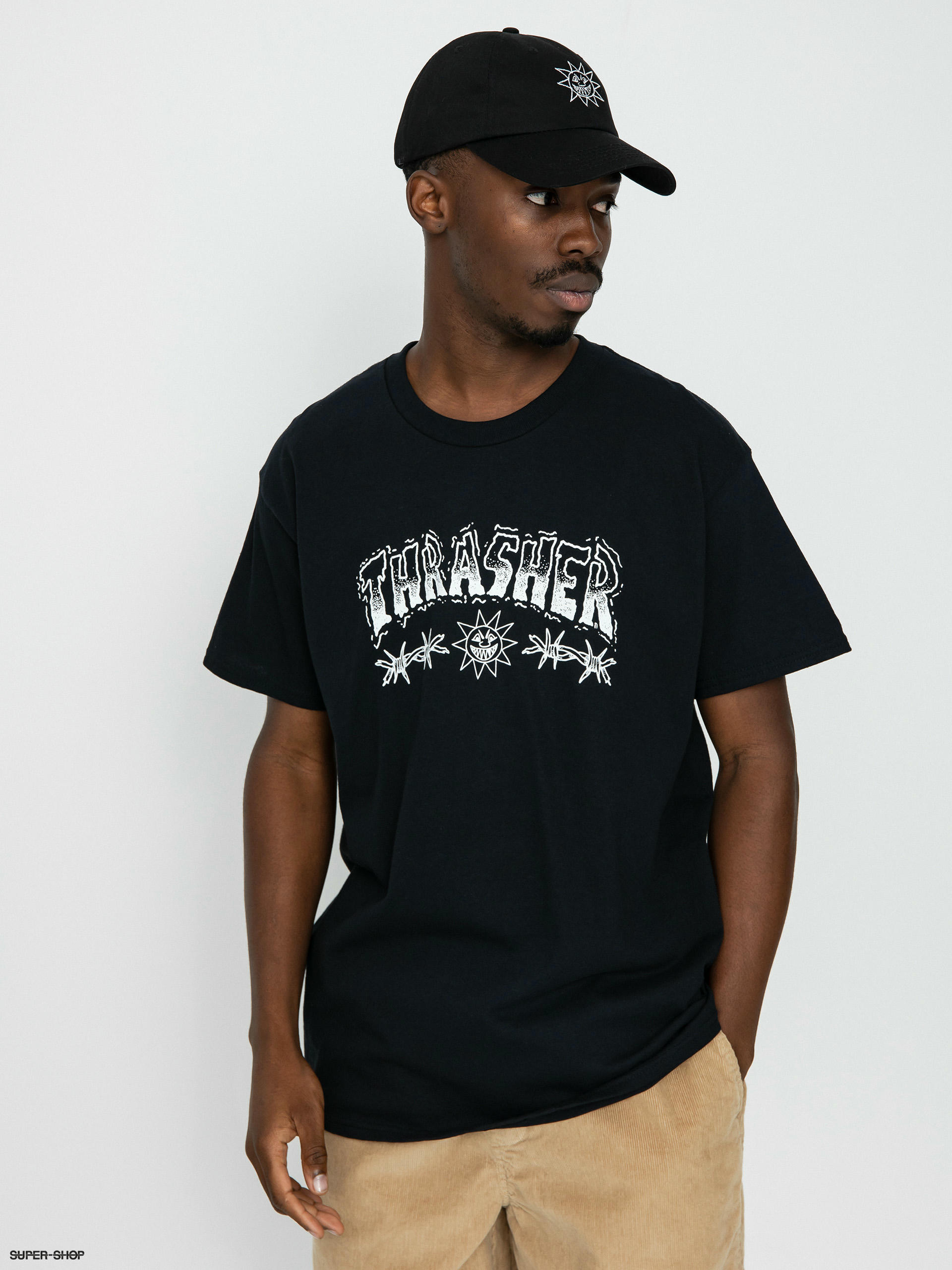 Thrasher Barbed Wire T-shirt (black)