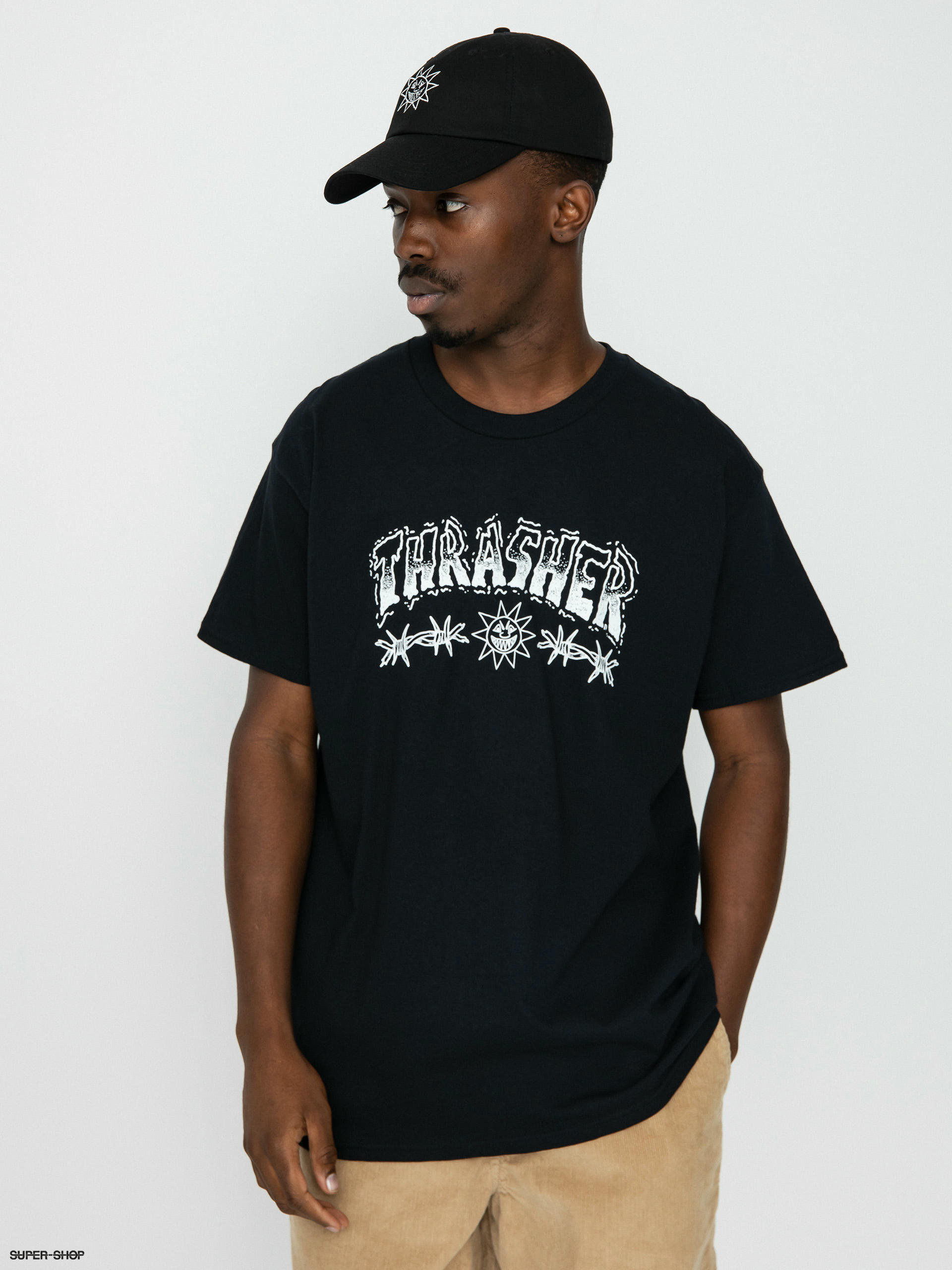 Thrasher Barbed Wire T-shirt (black)