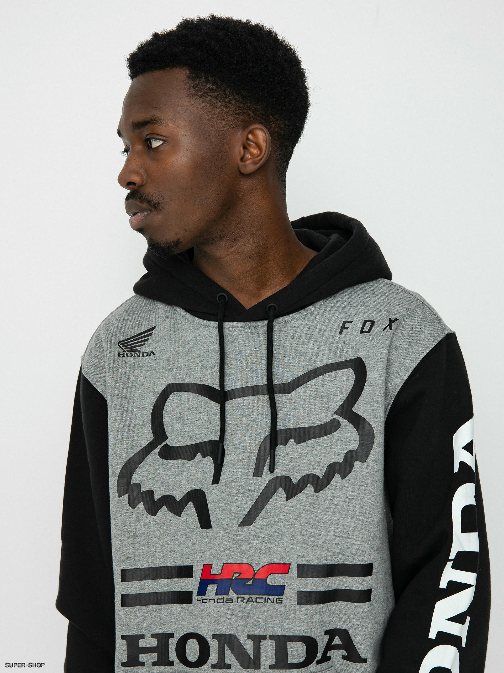 Fox hoodie grey sale