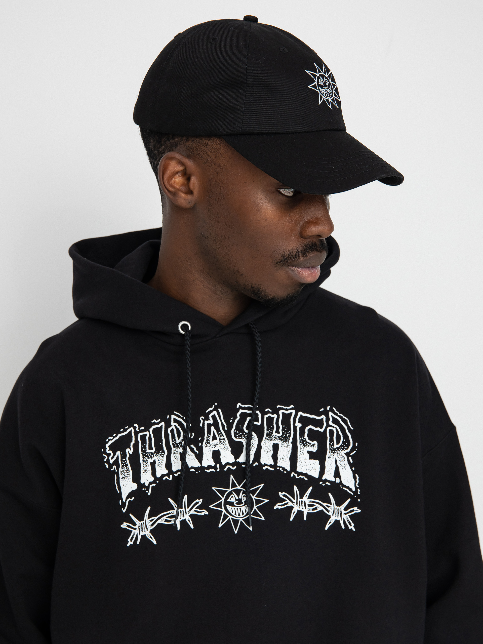 Thrasher Barbed Wire HD Hoodie - black (black)