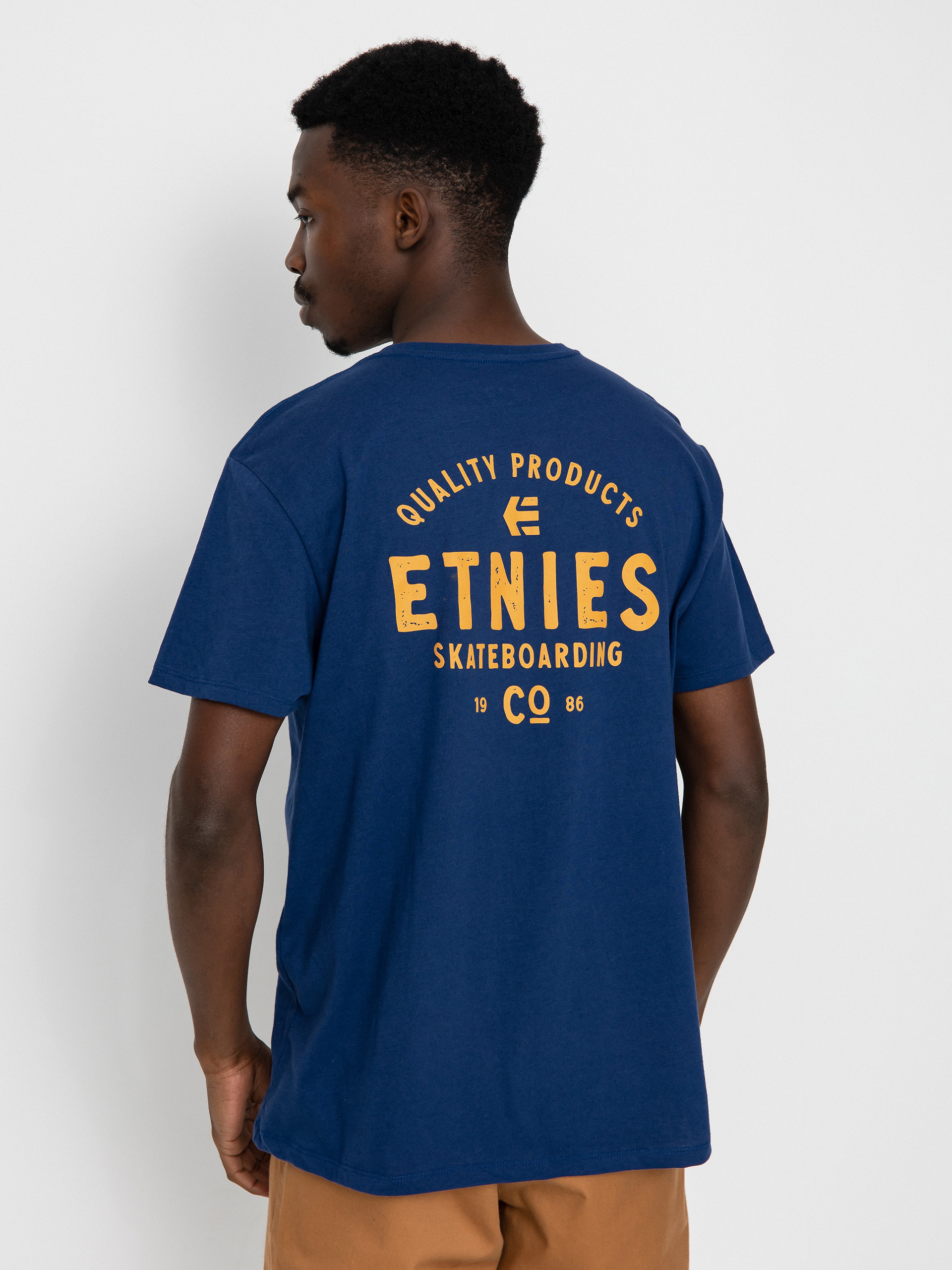 Etnies Skate Co T-Shirt (navy/orange)