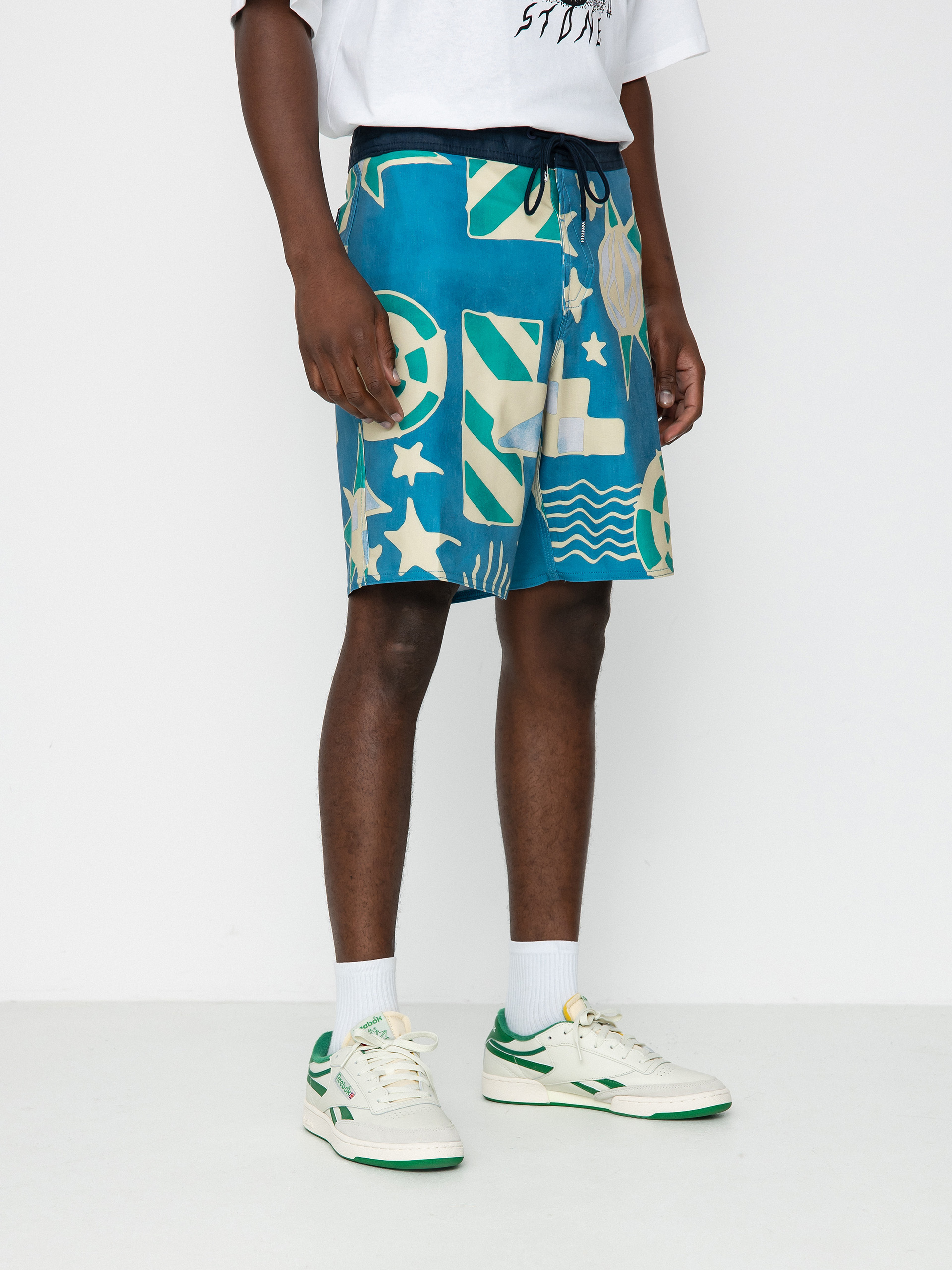 Volcom Geo Stoney 19 Boardshorts (aged indigo)