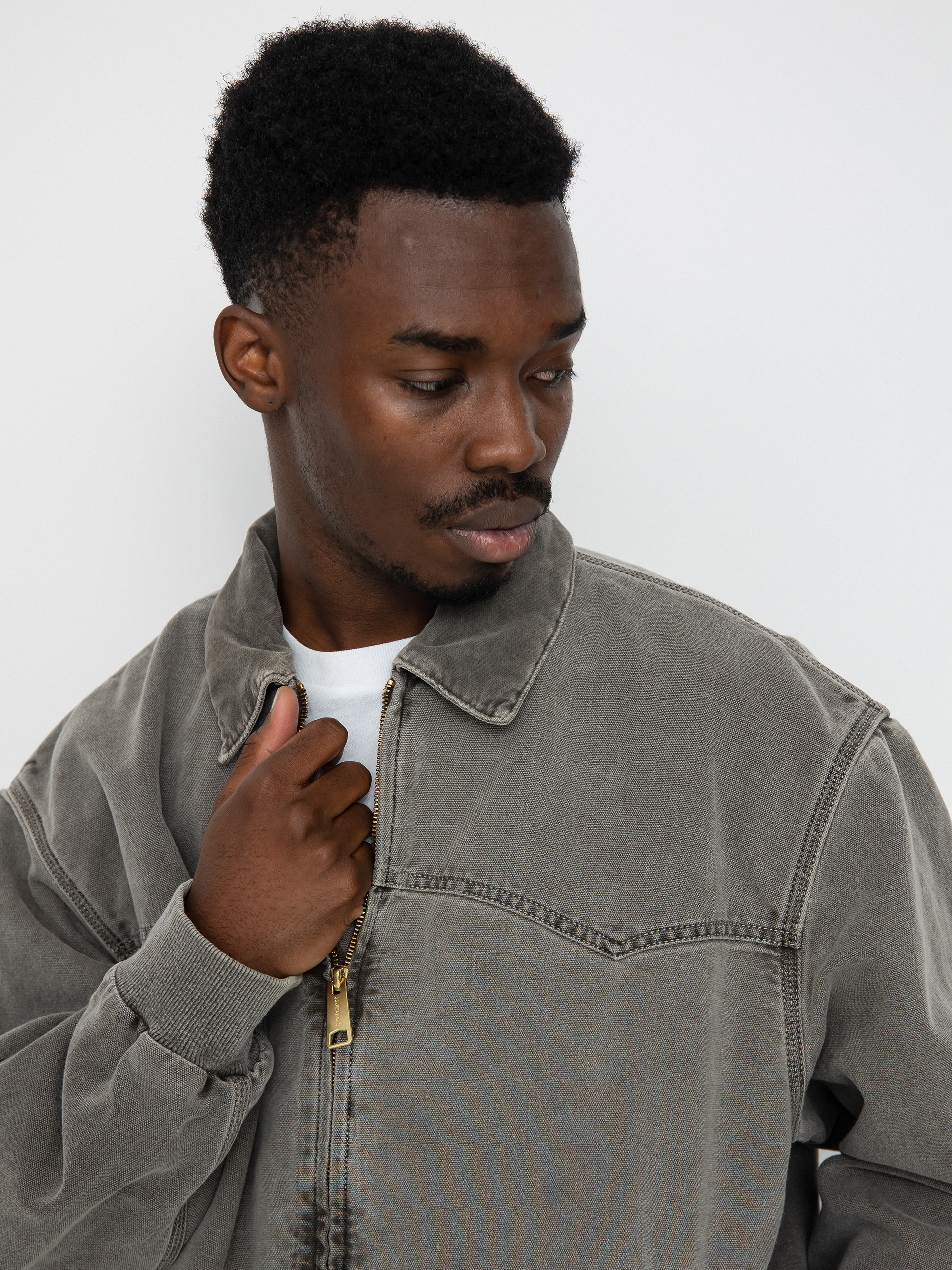 Carhartt WIP Santa Fe Jacket - grey (black/black)