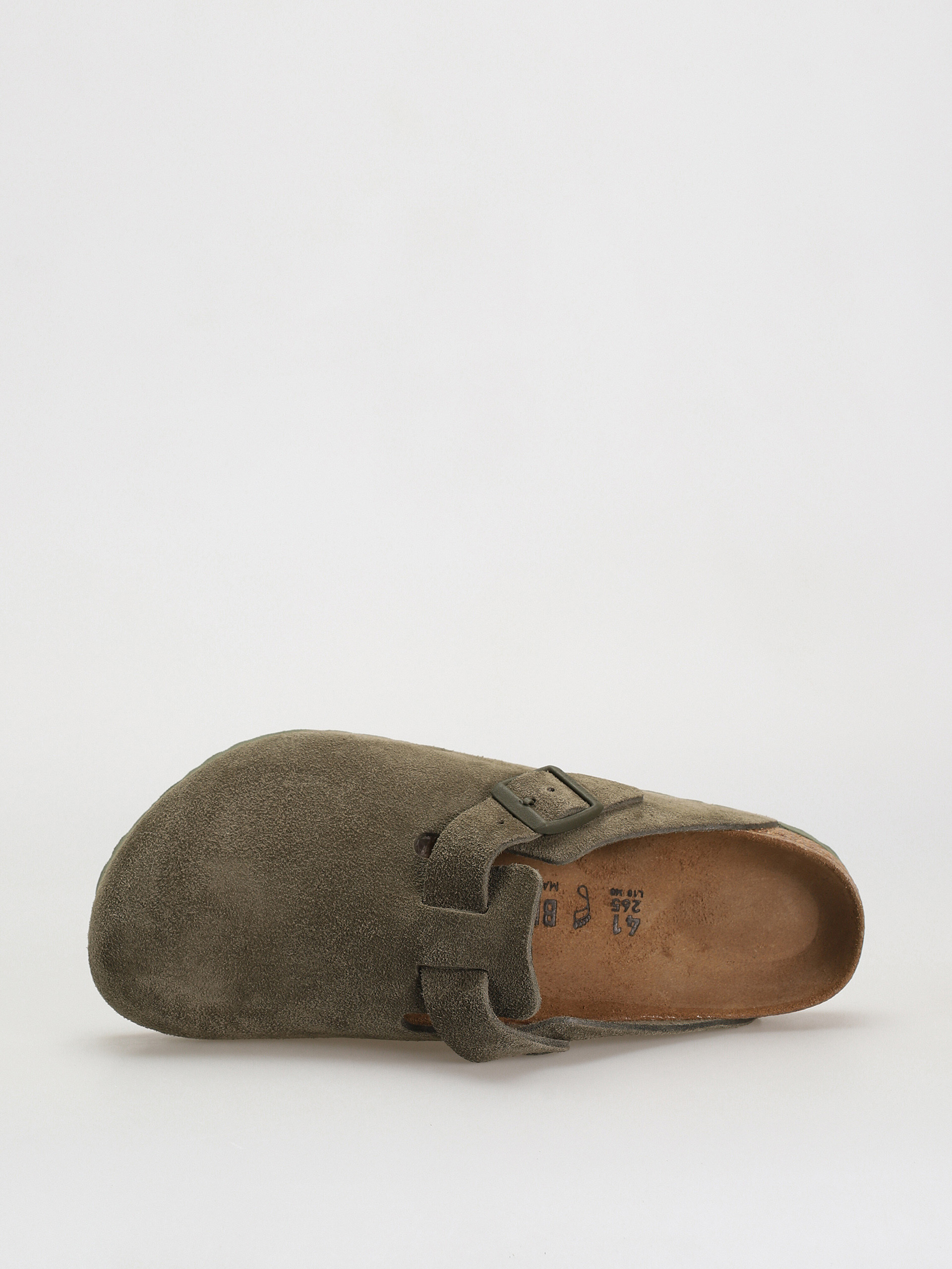Birkenstock Boston Suede Regular Flip-flops (modern suede thyme)