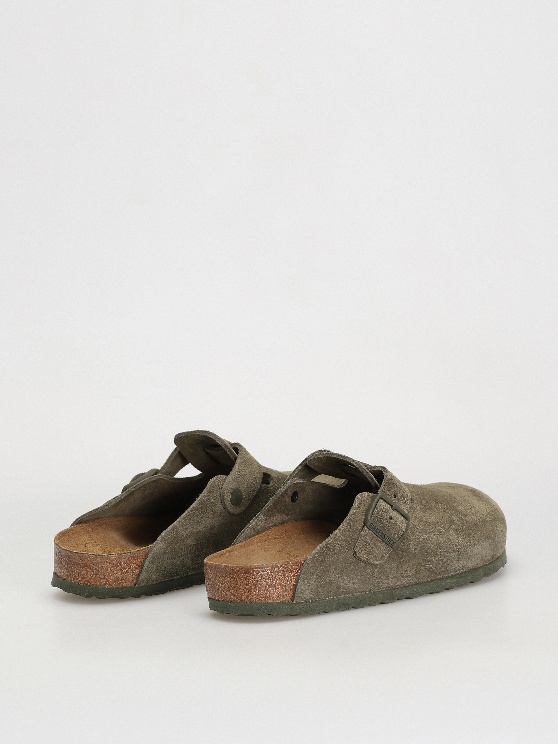 Birkenstock Boston Suede Regular Flip-flops (modern suede thyme)