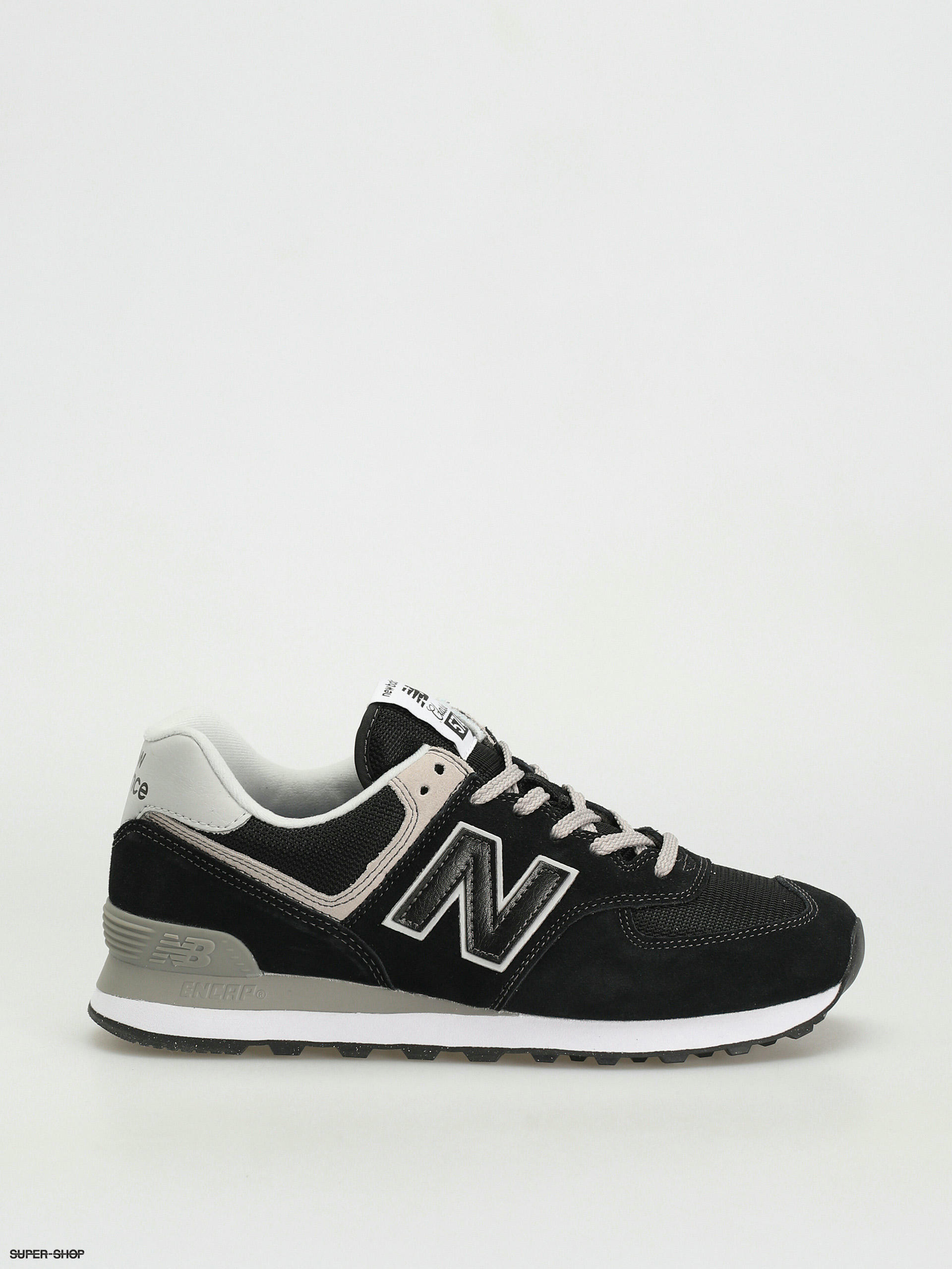 New balance black and white clearance 574