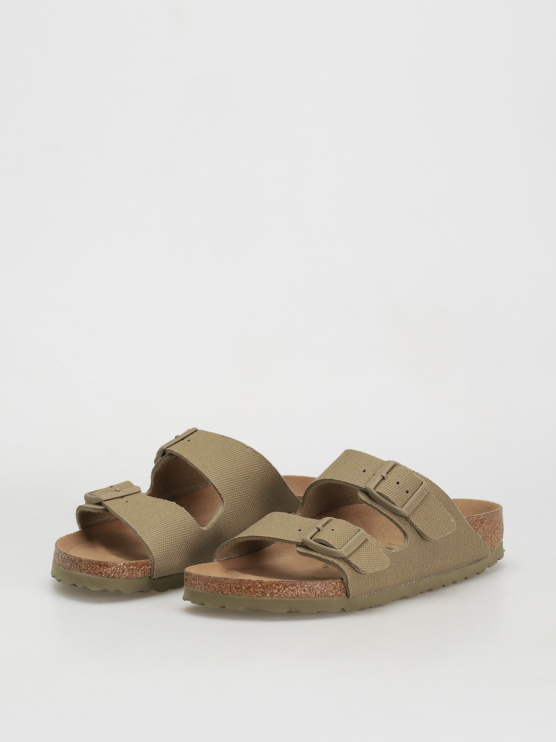 Birkenstock Arizona Canvas Vegan Narrow Flip flops Wmn (faded khaki)