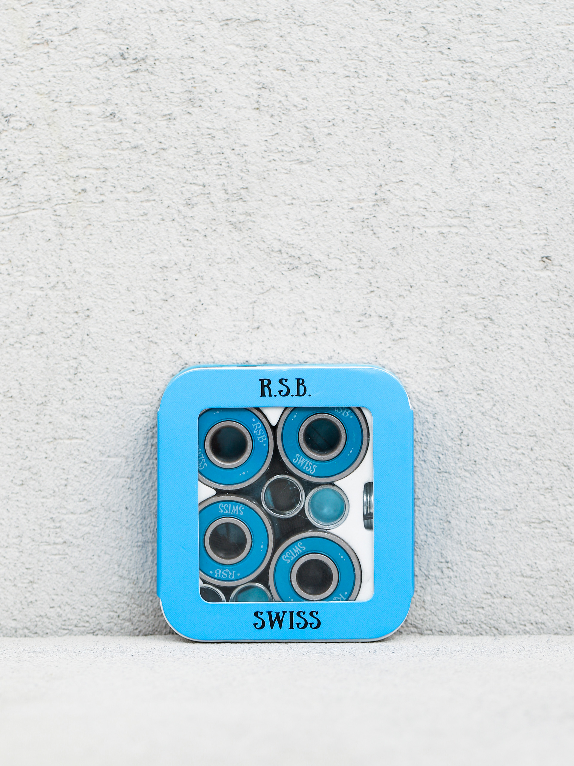 Rock Star Bearings 8 Pack Metal Swiss Bearings Kugellager (silver/blue)