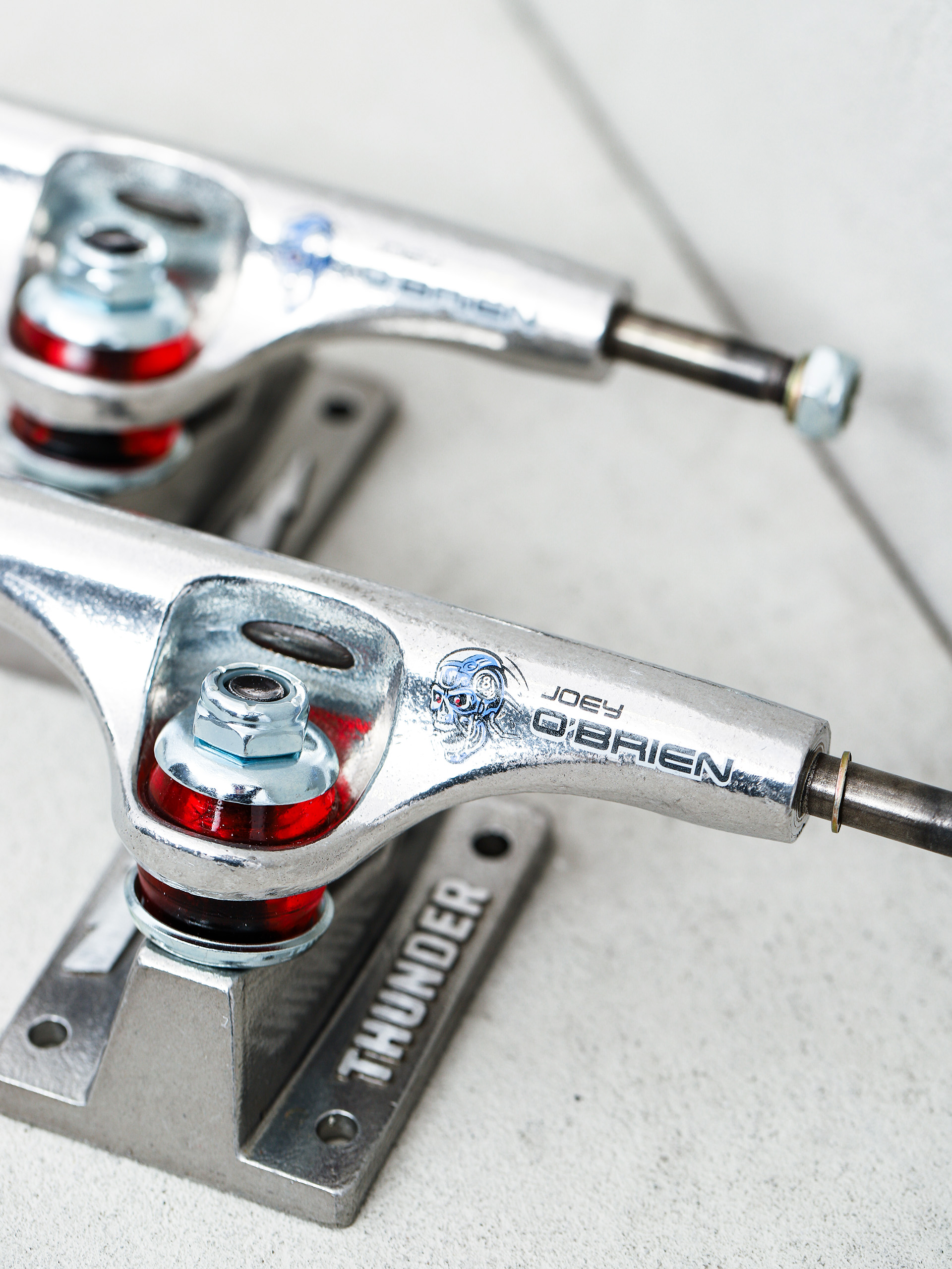 Thunder O Brien Stamped Pro Trucks (polished/w red)