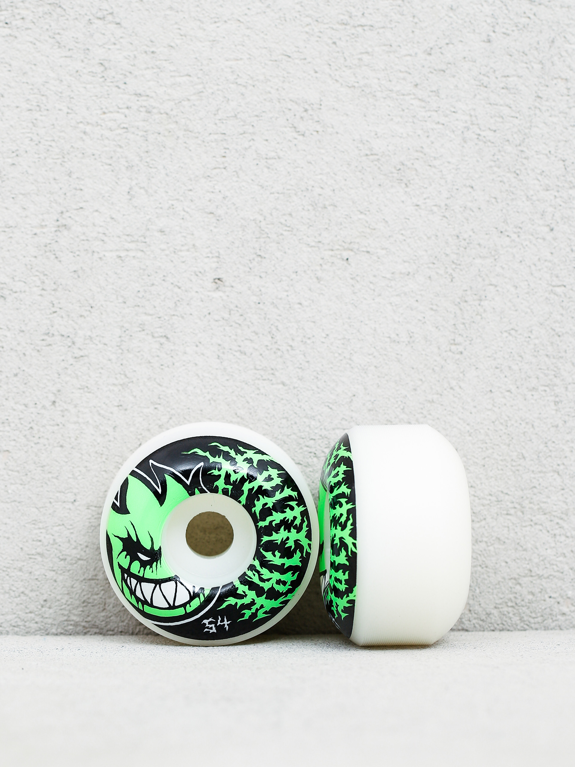 Spitfire F4 99D Deathmask Bighead Wheels - green (white/green)