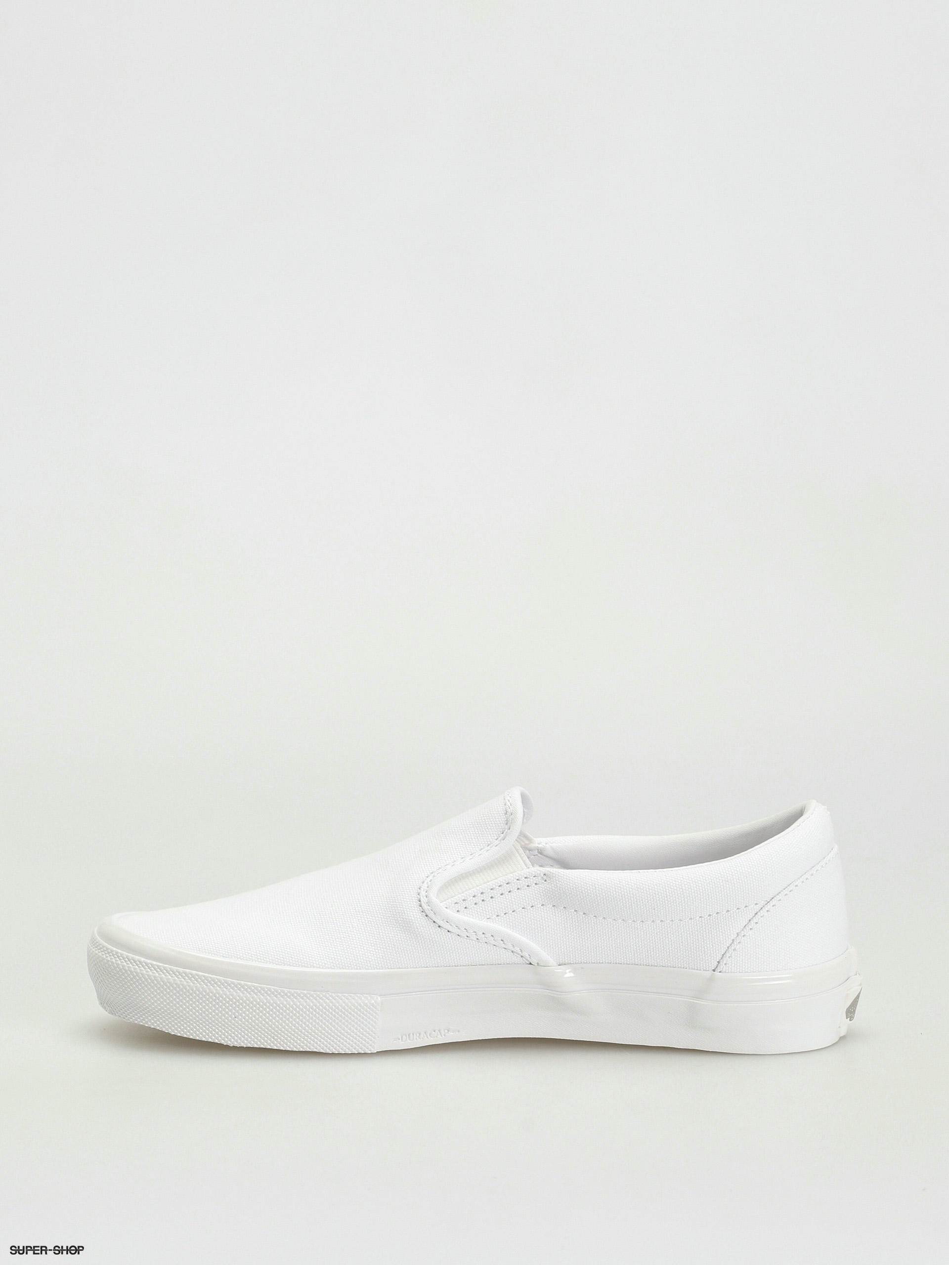 Plain white 2025 slip on vans