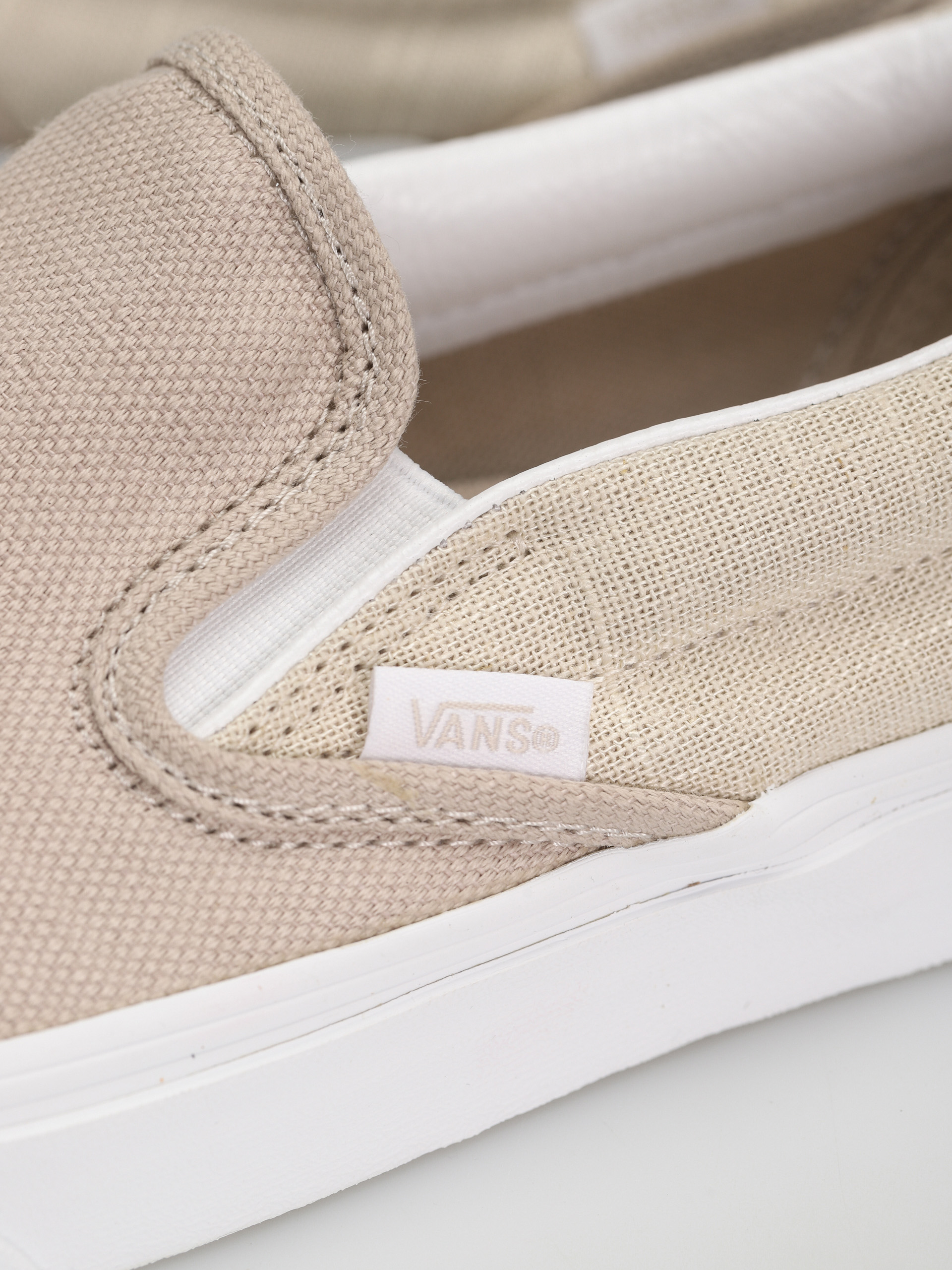 Vans Classic Slip On Shoes (summer linen natural)