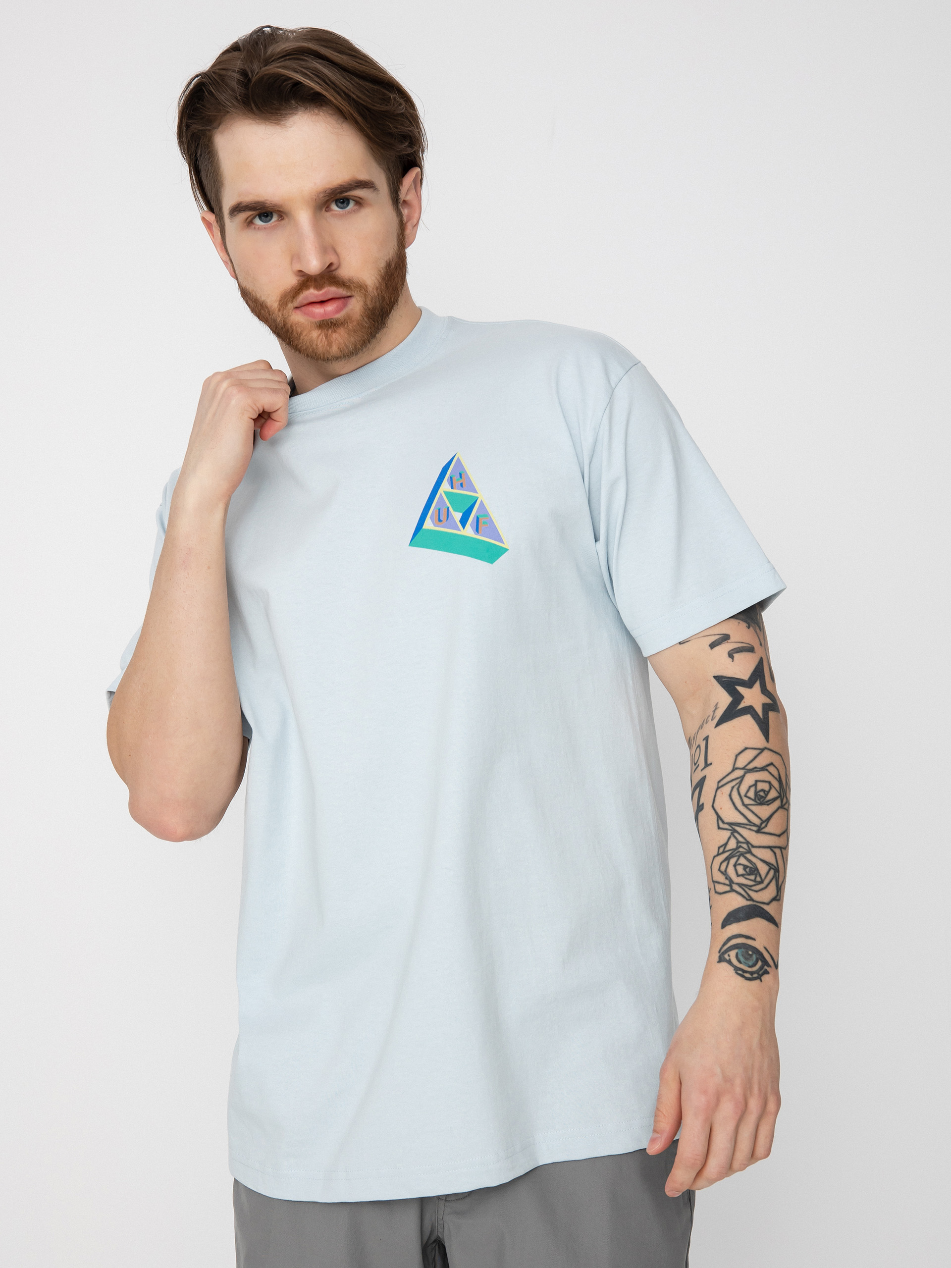 HUF Based Triple Triangle T-shirt (sky)