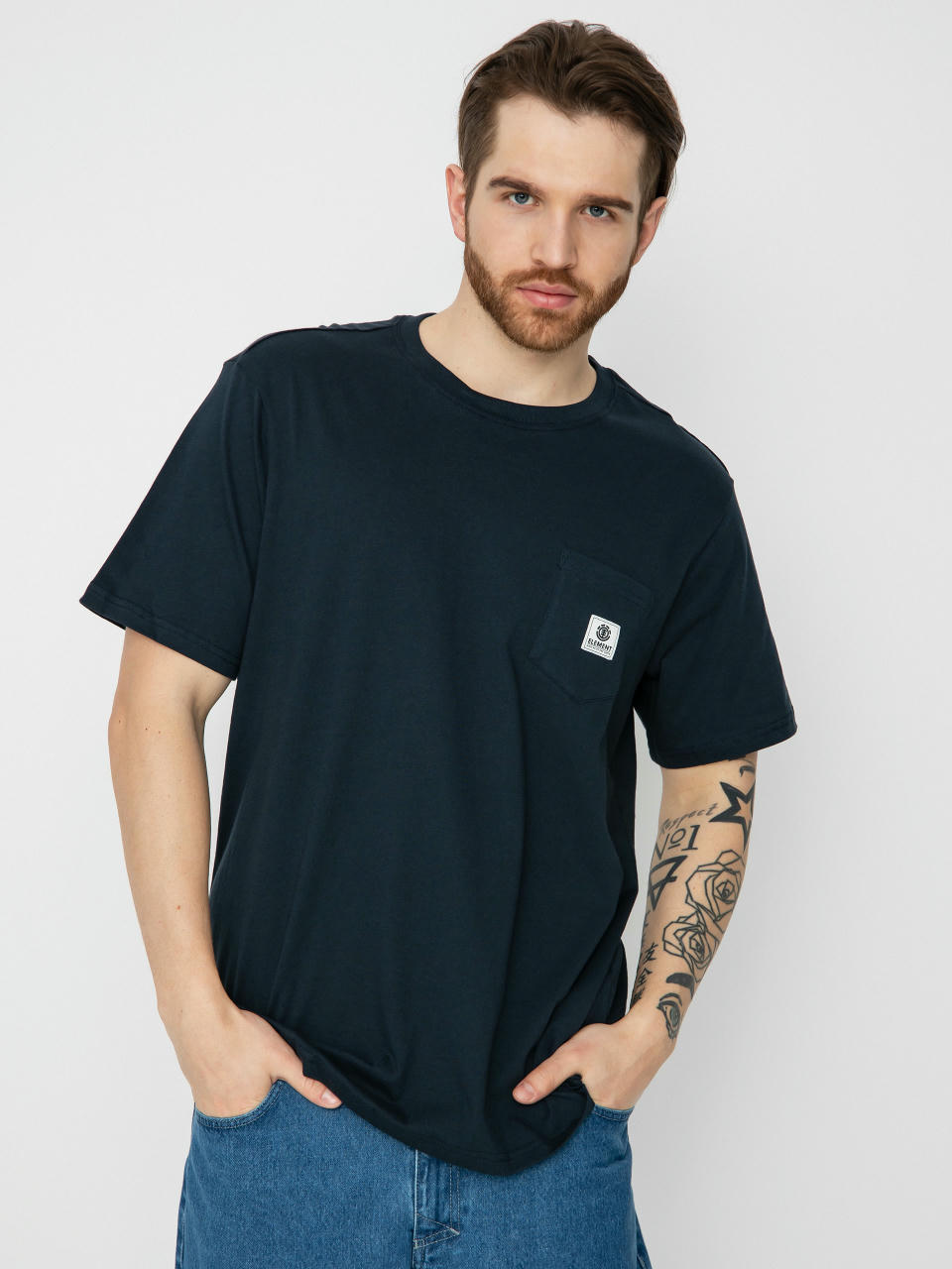 Element Basic Pocket Label T-shirt (eclipse navy)