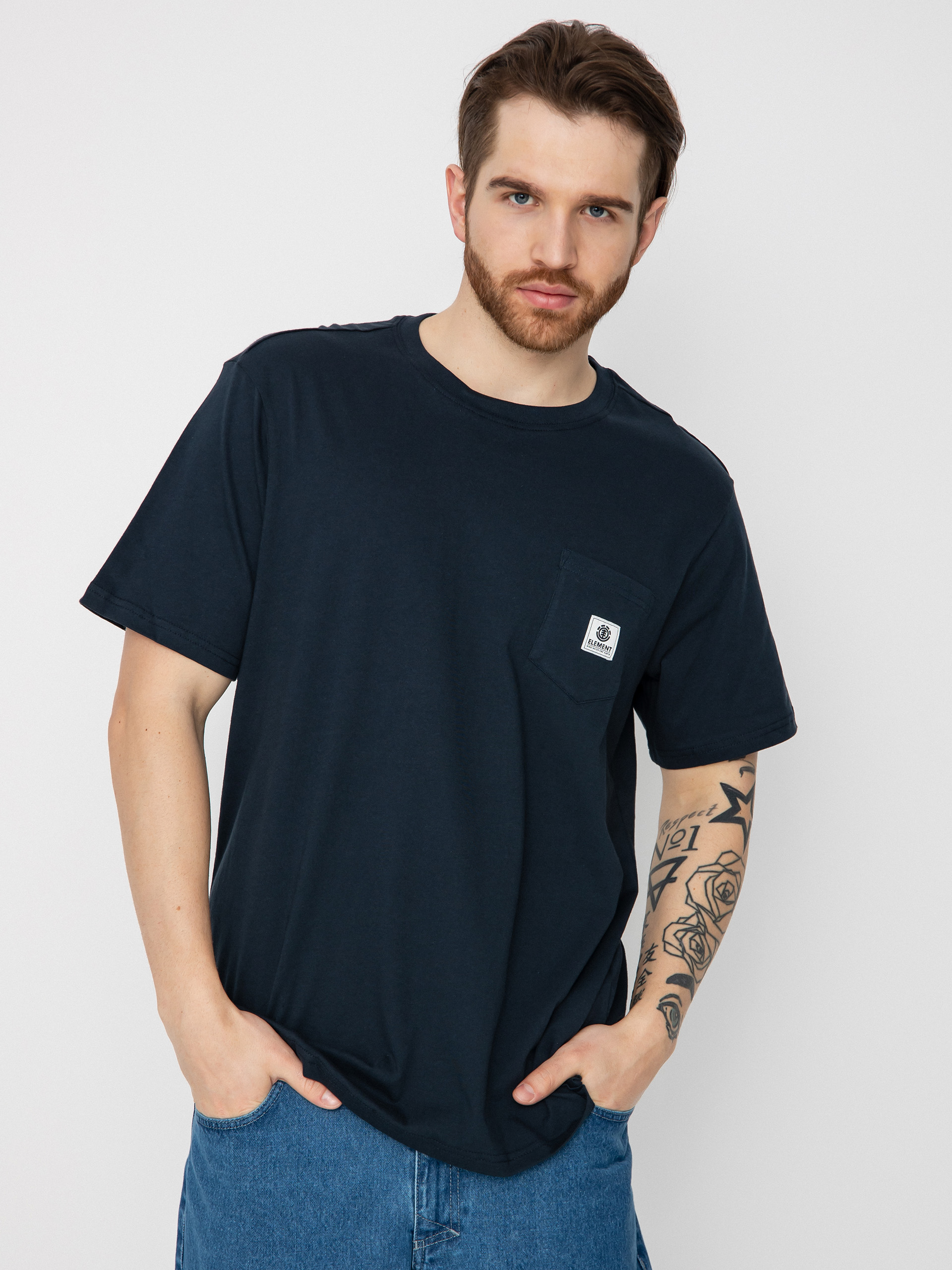 Element Basic Pocket Label T-Shirt (eclipse navy)