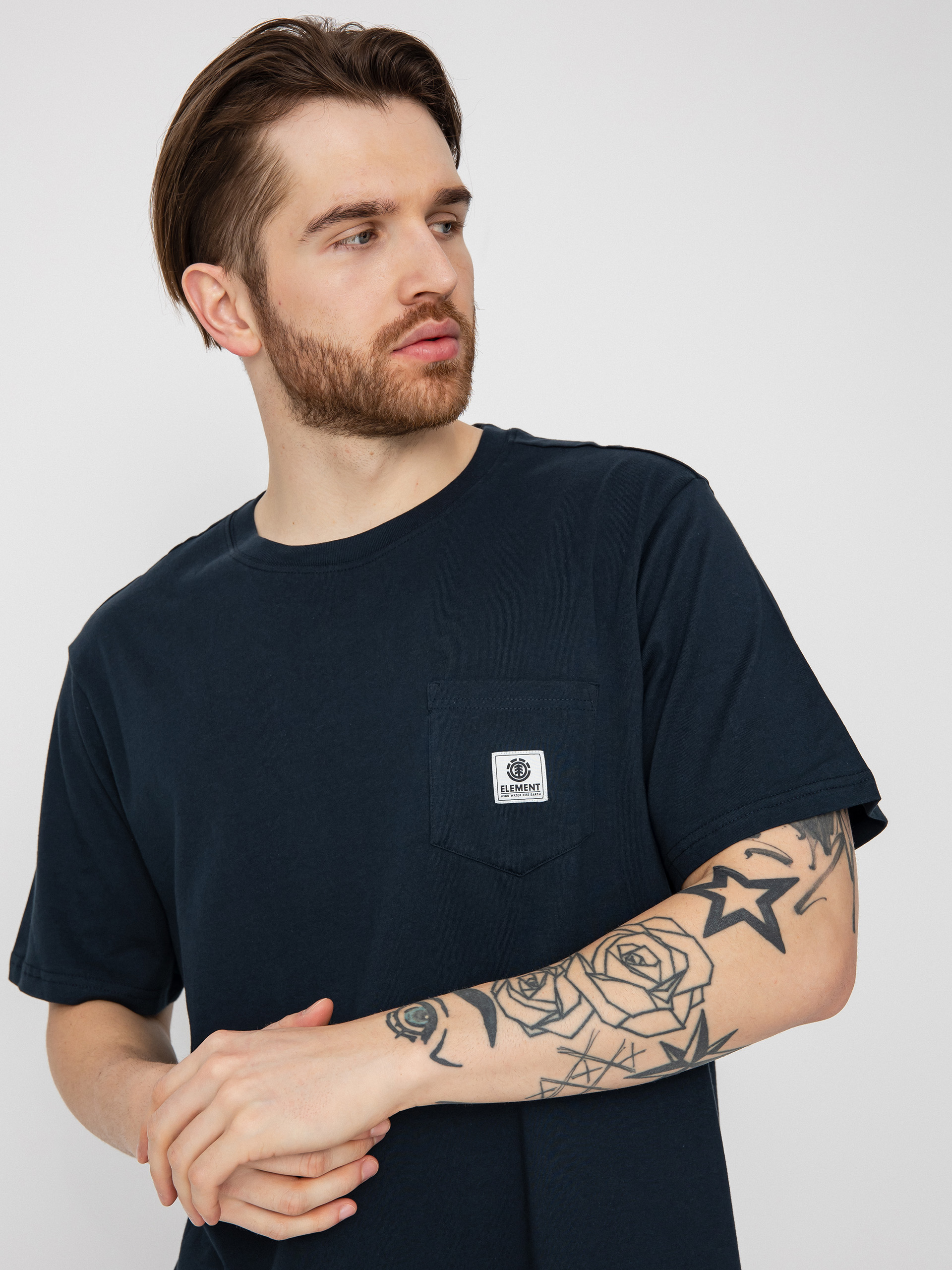 Element Basic Pocket Label T-Shirt (eclipse navy)