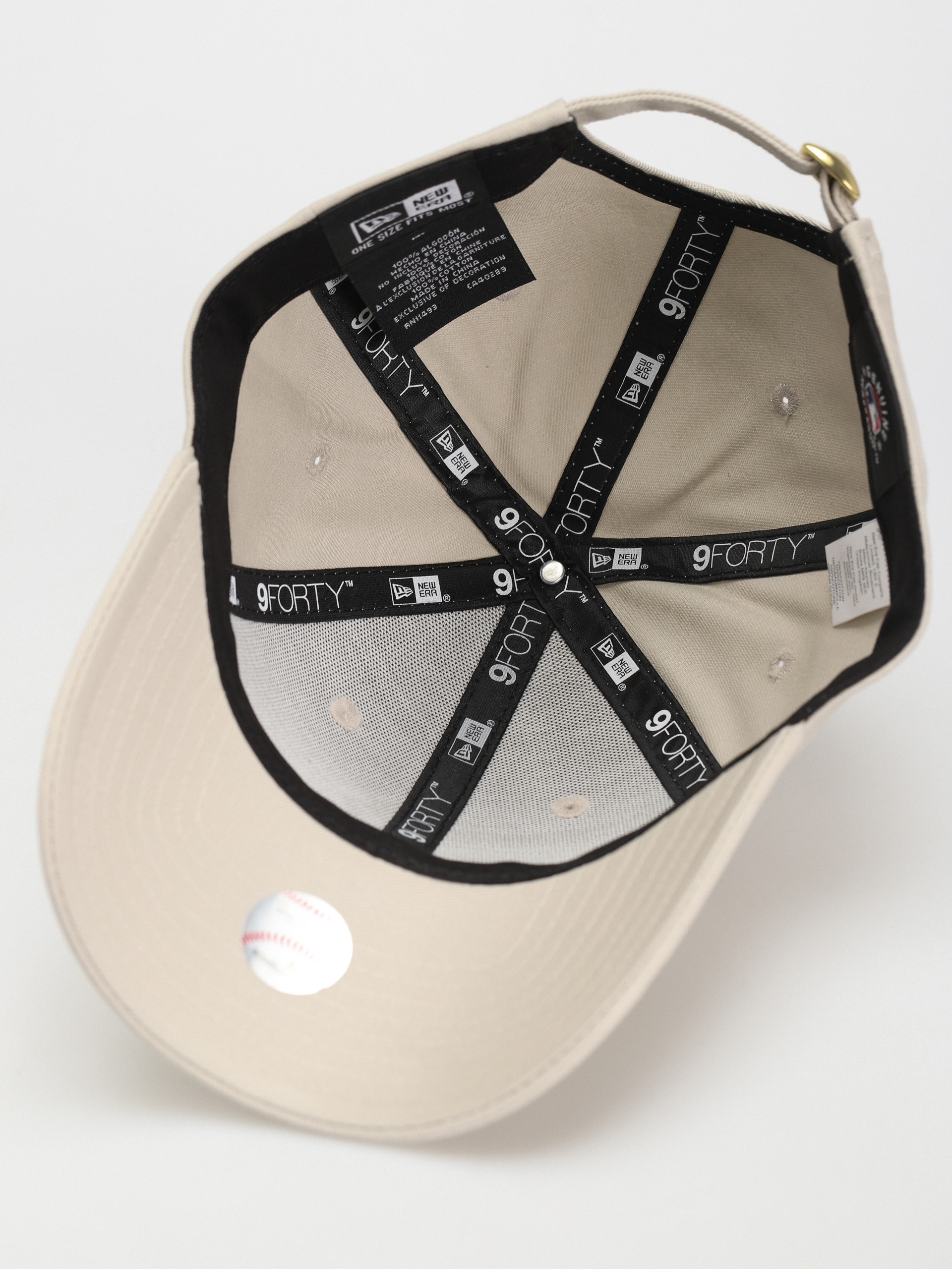 New Era Metallic Logo 9Forty New York Yankees Cap Wmn (stone/gold)