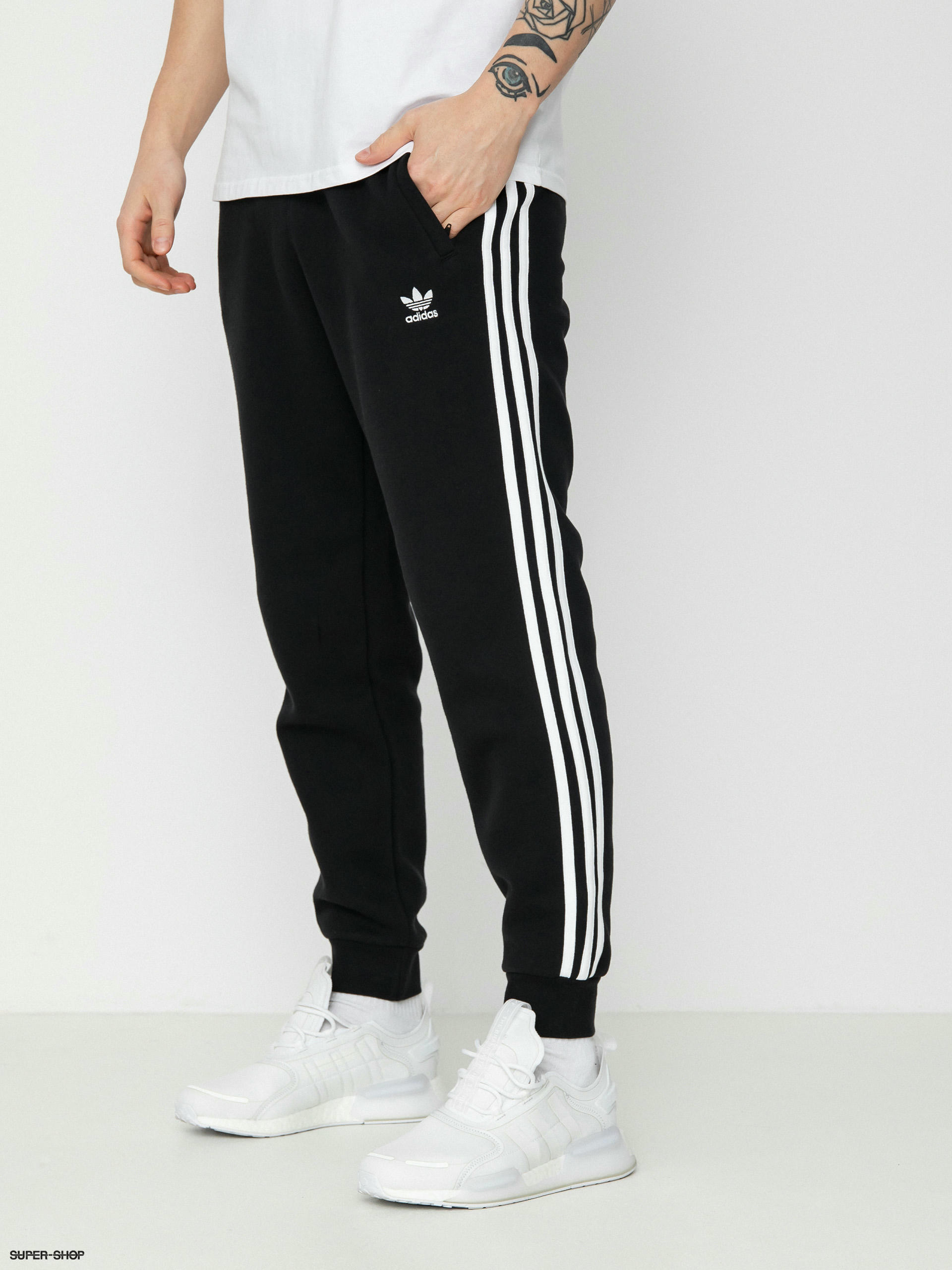 Adidas Tricot SST Trackpants  Black  Gold  Aphrodite Clothing