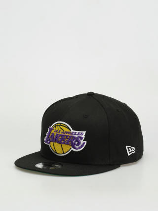 LA Lakers Side Font Purple 9FIFTY Snapback Cap