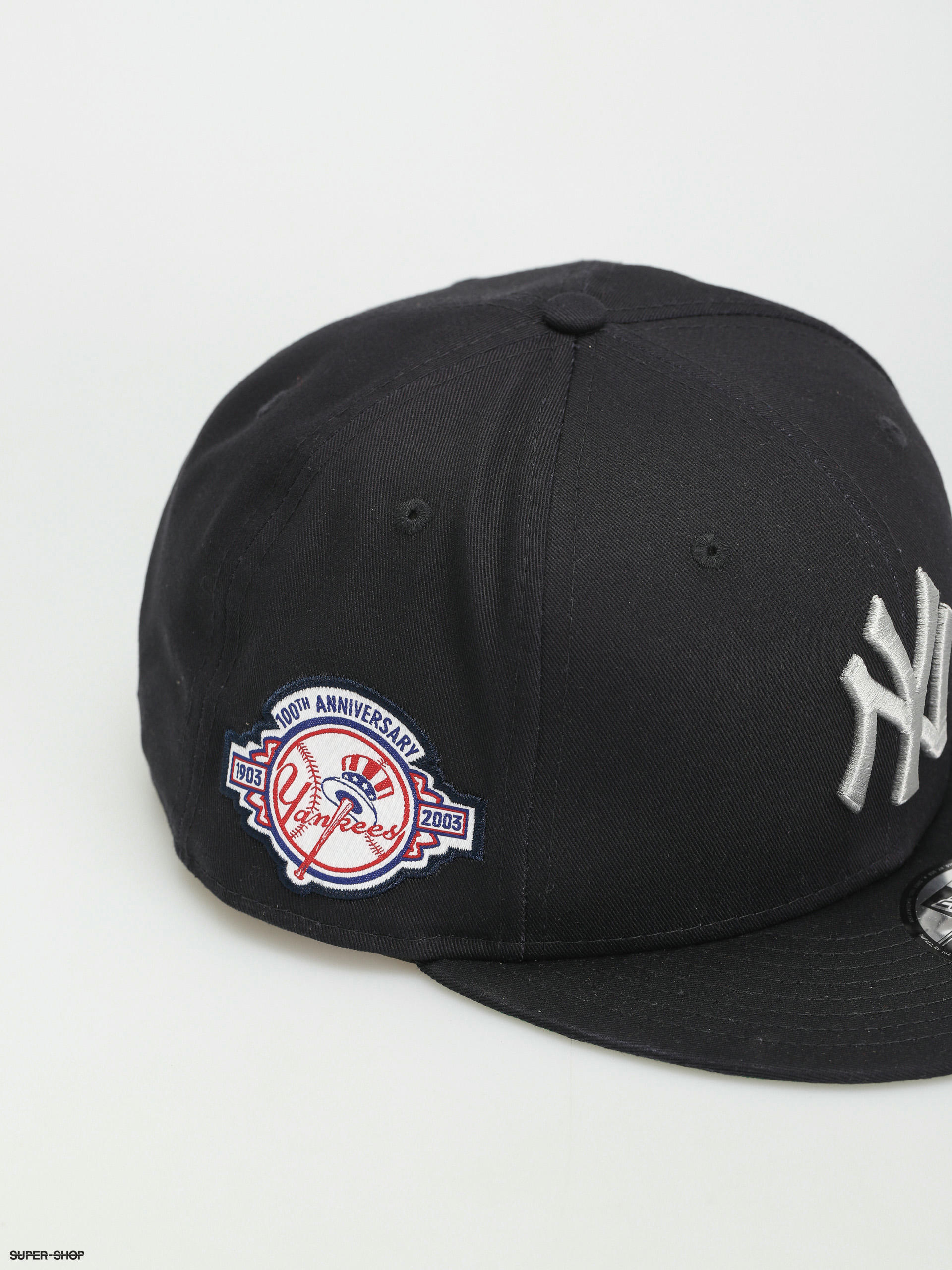 Casquettes New Era New York Yankees Contrast Side Patch 9Fifty Snapback Cap  Gray/ Navy