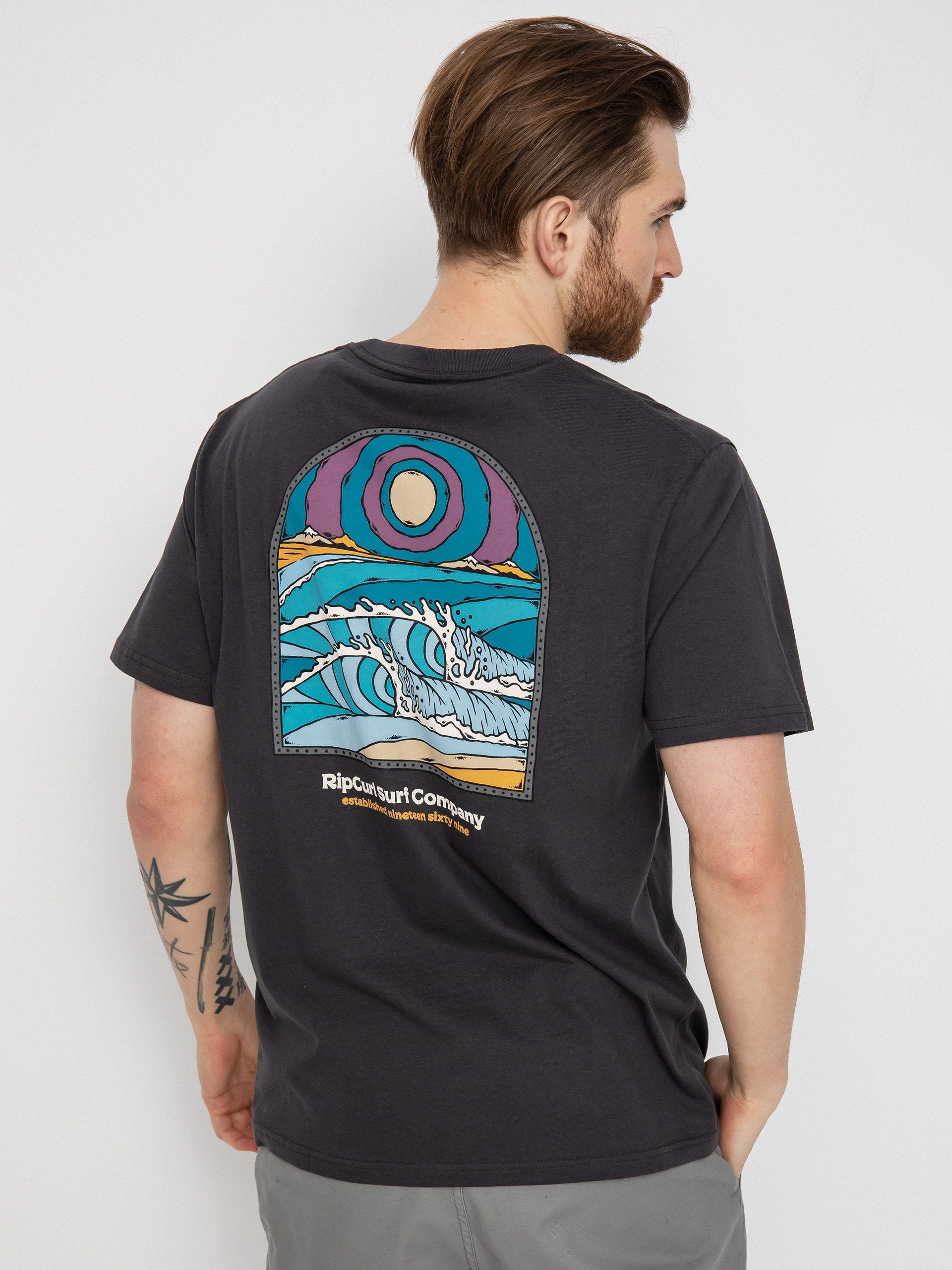 Rip Curl Blazed And Tubed T-shirt (washed black)