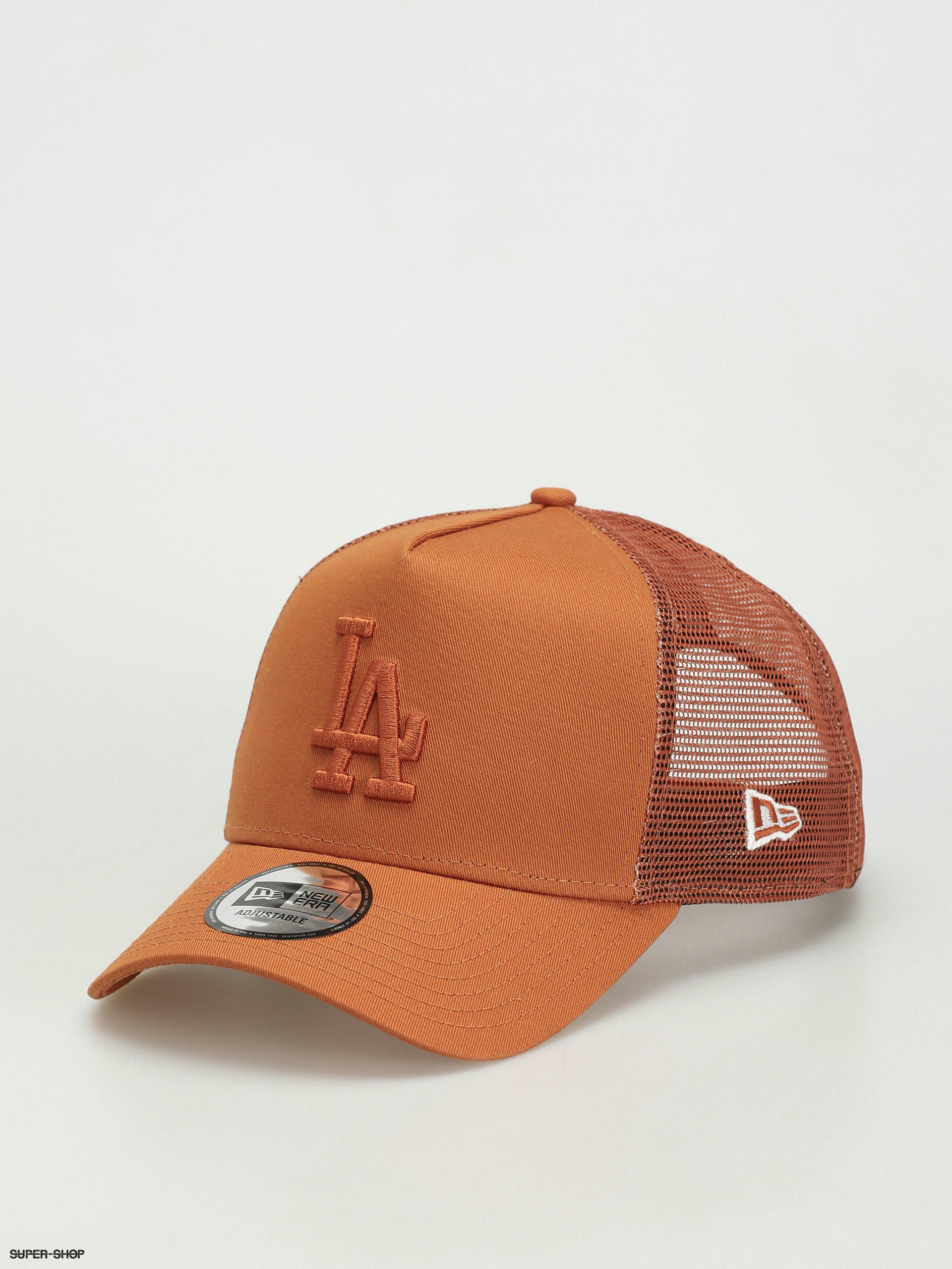 New Era Tonal Mesh Trucker Los Angeles Dodgers Cap (orange)
