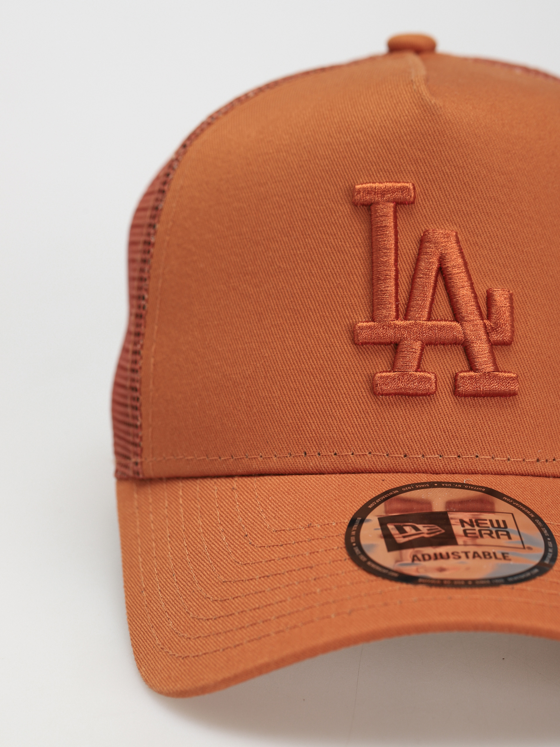 New Era Tonal Mesh Trucker Los Angeles Dodgers Cap (orange)