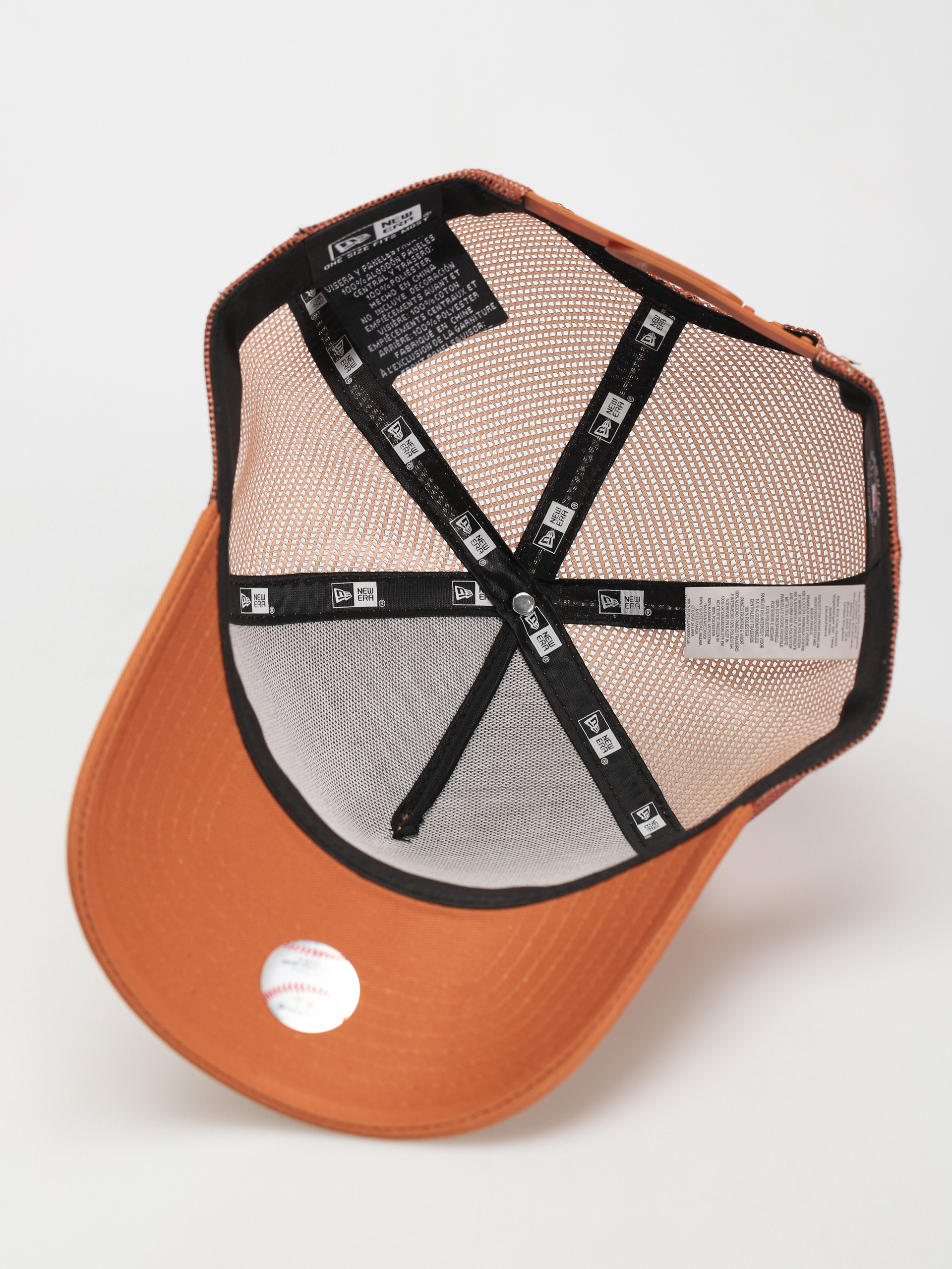 New Era Tonal Mesh Trucker Los Angeles Dodgers Cap (orange)