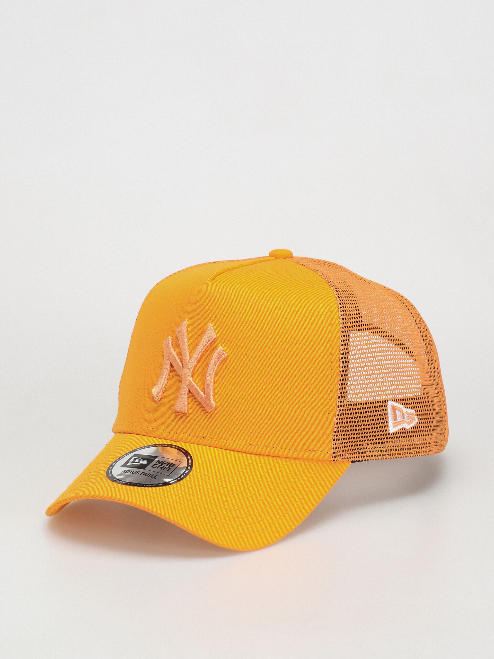 New Era Tonal Mesh Trucker New York Yankees Cap (orange)