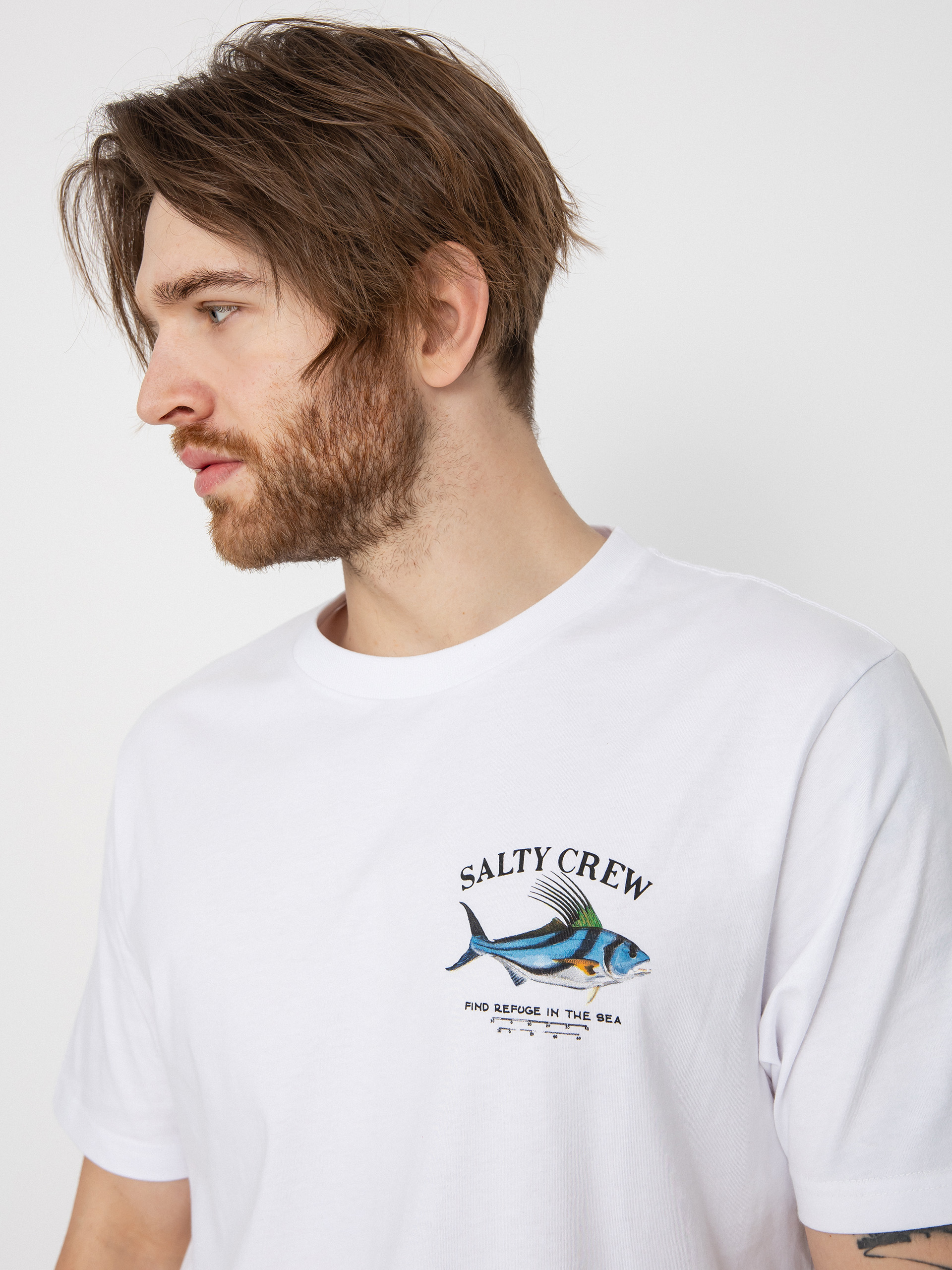 Salty Crew Rooster Premium T-shirt (white)