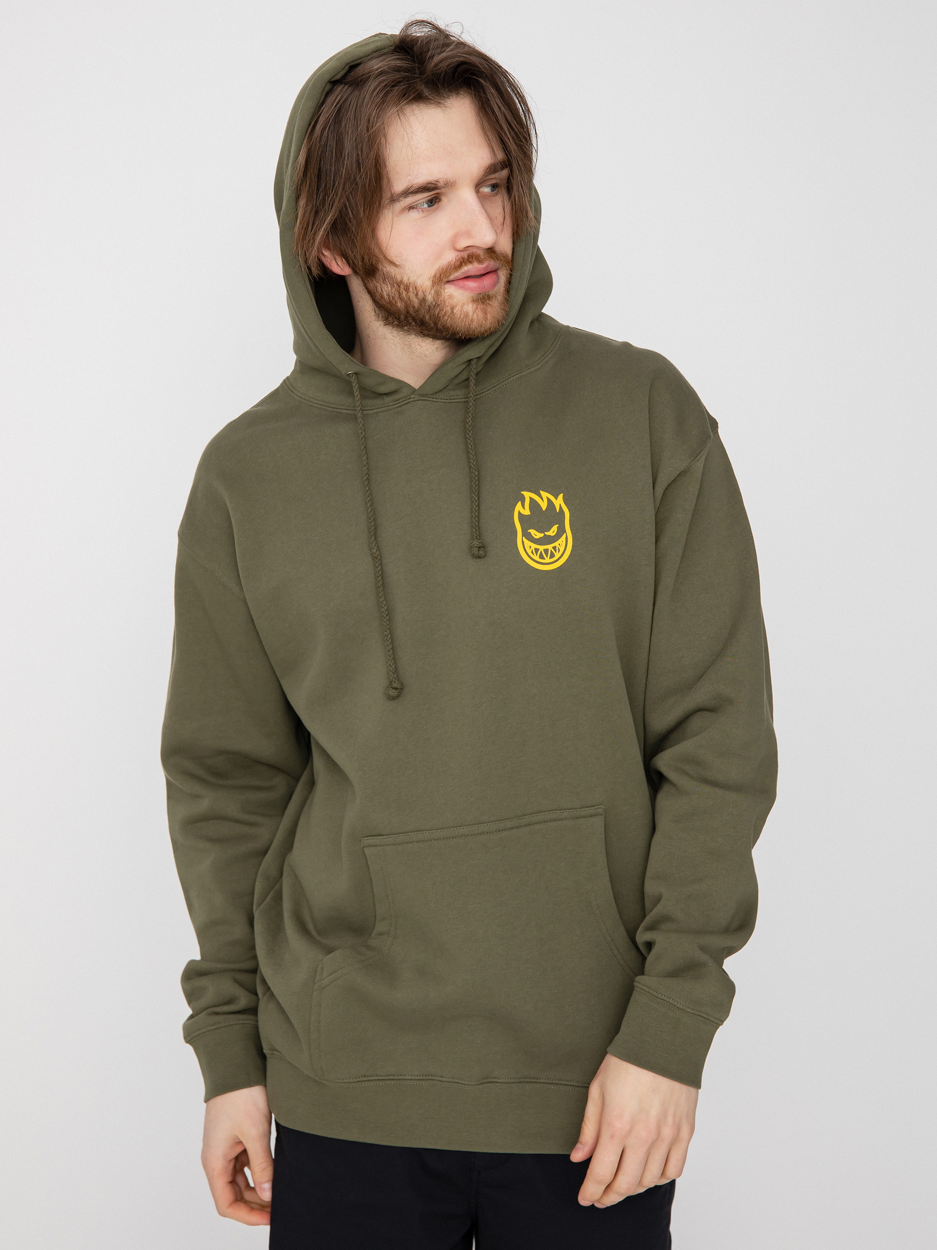 Spitfire Clsc Vortex HD Hoodie (army/gold)