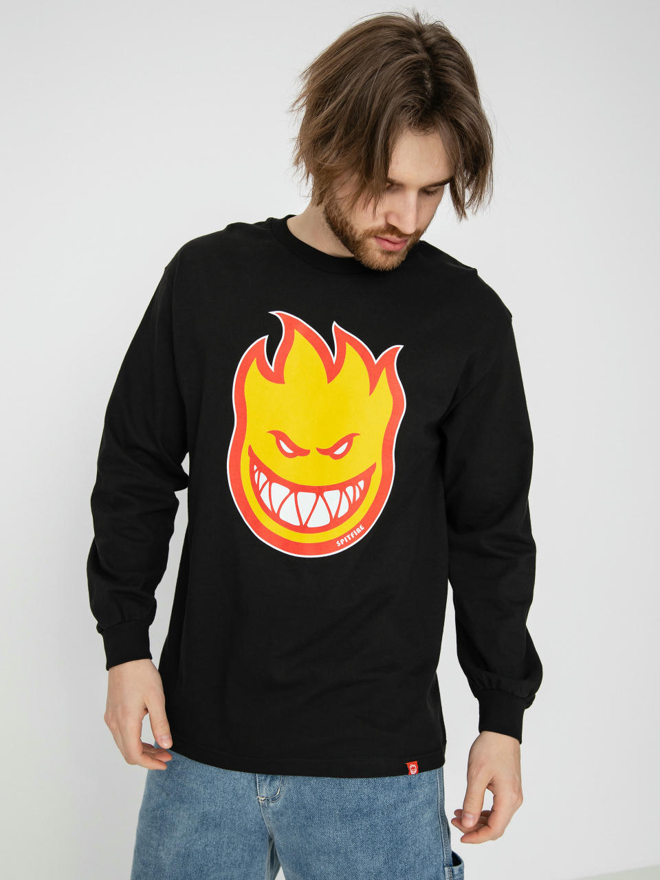 Spitfire Bighead Fl Longsleeve (black/gold/red)