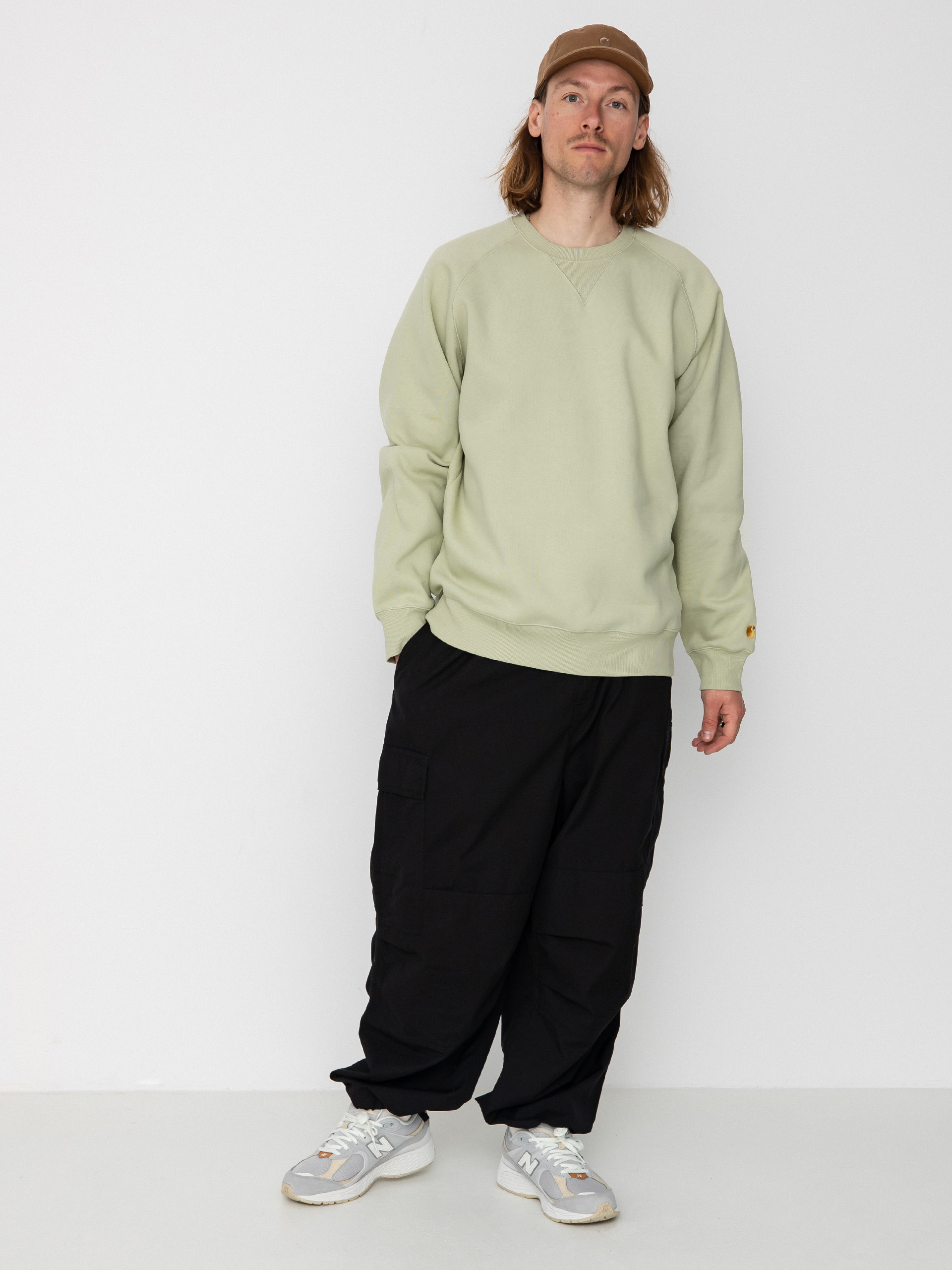 Carhartt WIP Chase Sweatshirt - green (agave/gold)