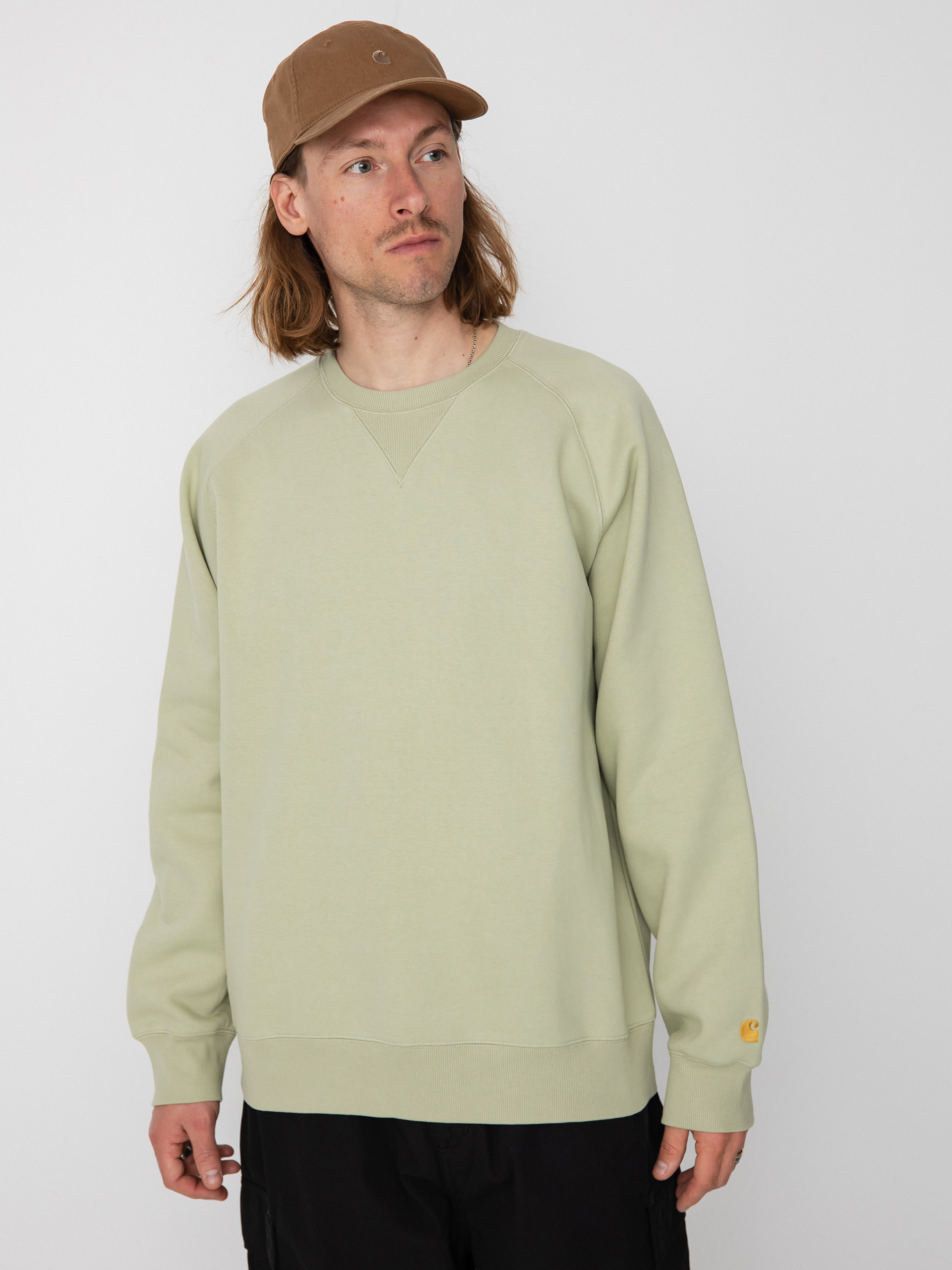 Carhartt WIP Chase Sweatshirt - green (agave/gold)