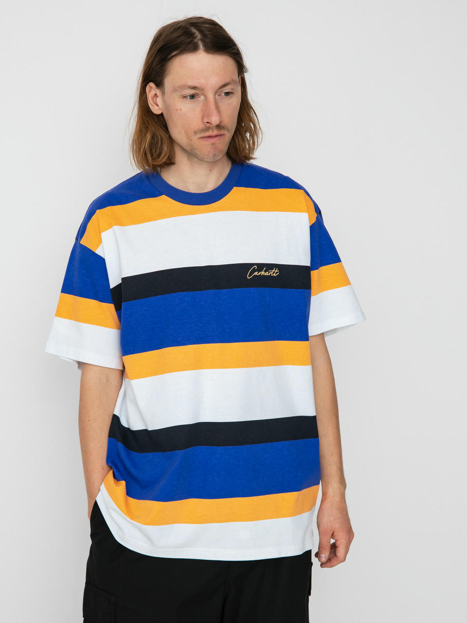 Carhartt WIP Crouser T-Shirt (crouser stripe lazurite)