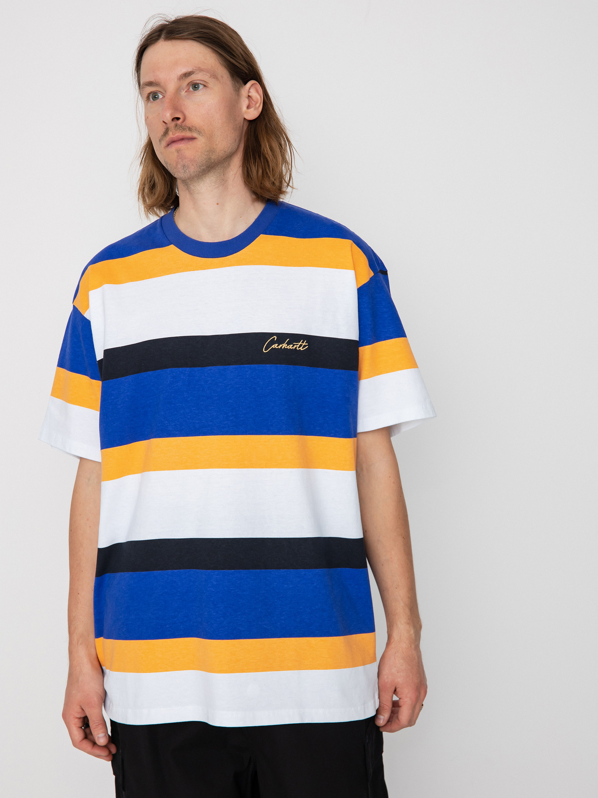 Carhartt WIP Crouser T-Shirt (crouser stripe lazurite)