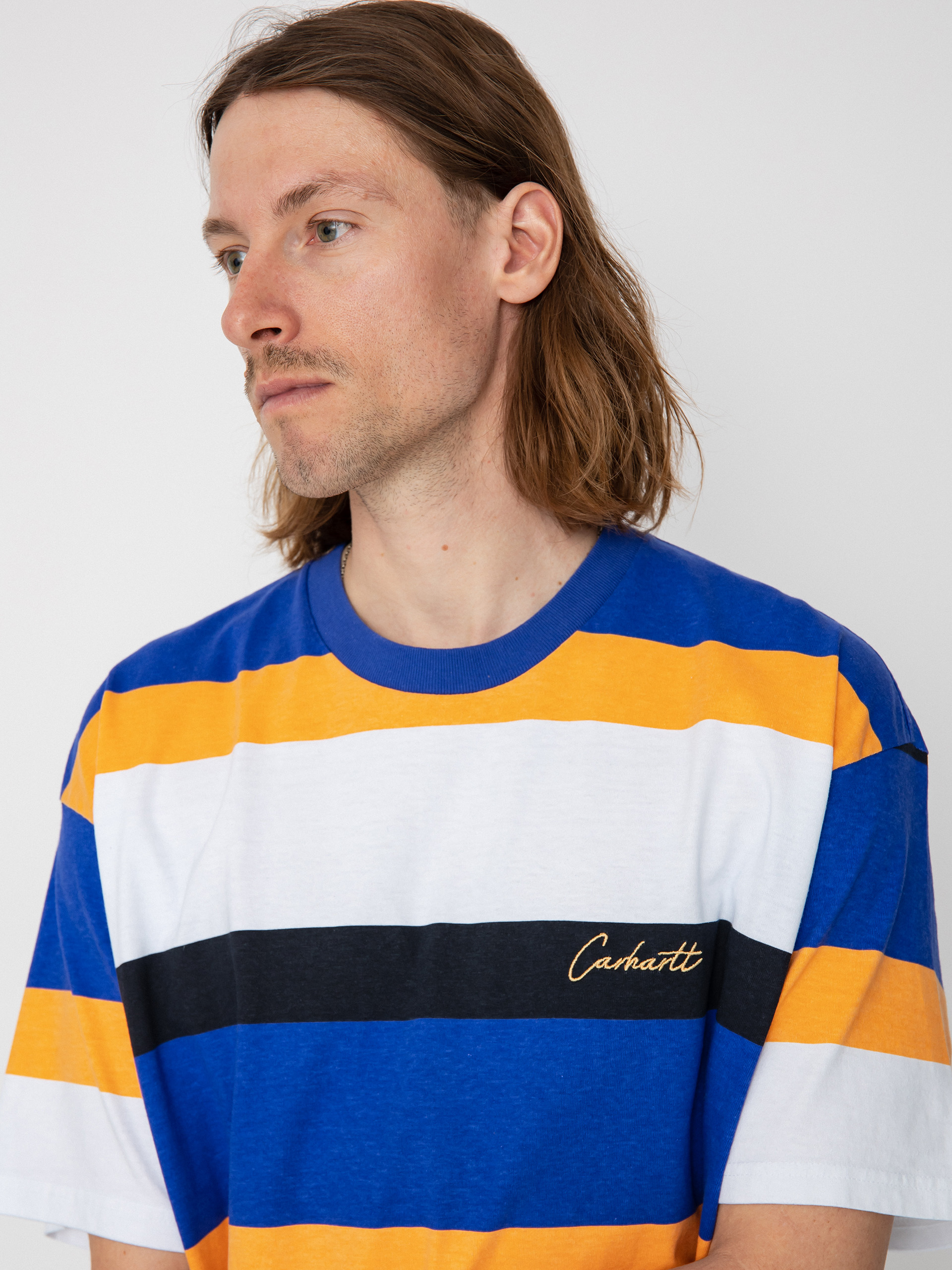 Carhartt WIP Crouser T-Shirt (crouser stripe lazurite)