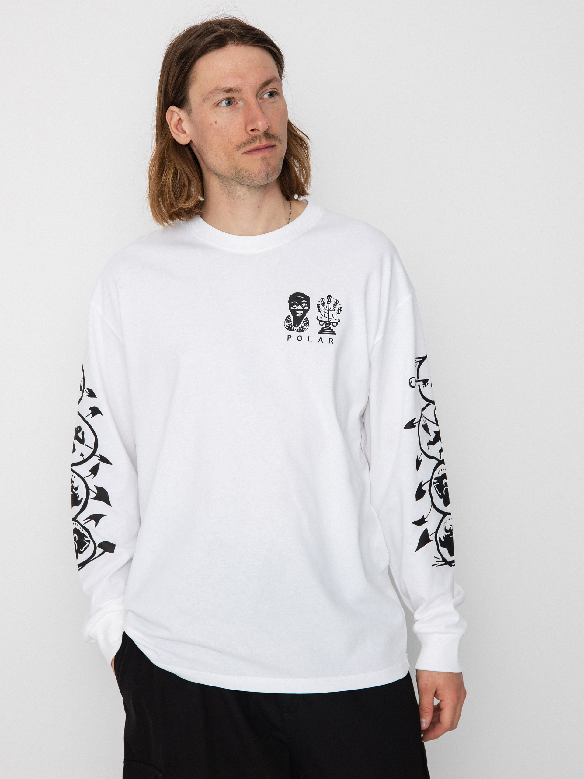 Polar Skate Spiral Longsleeve (white)