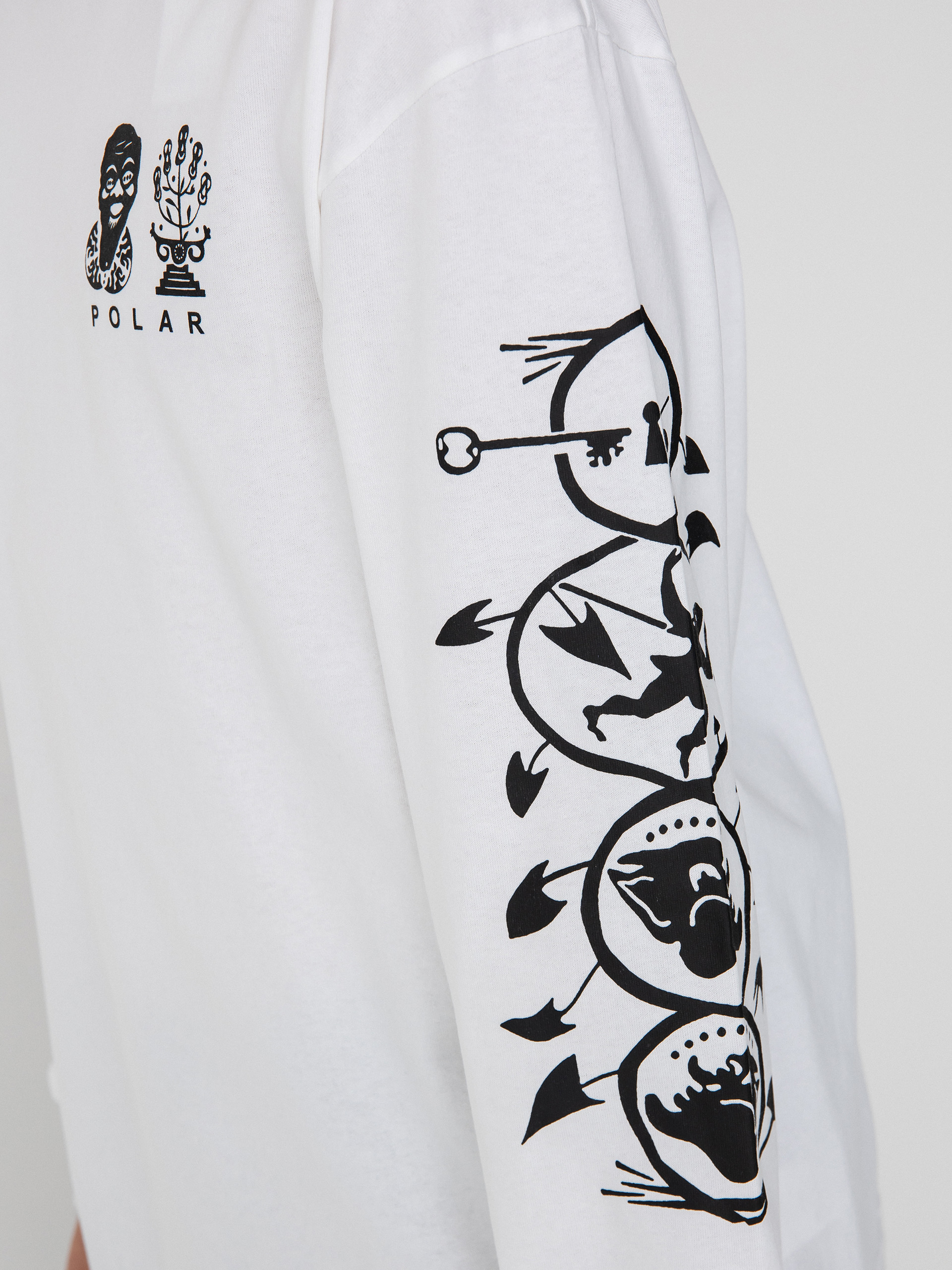Polar Skate Spiral Longsleeve (white)
