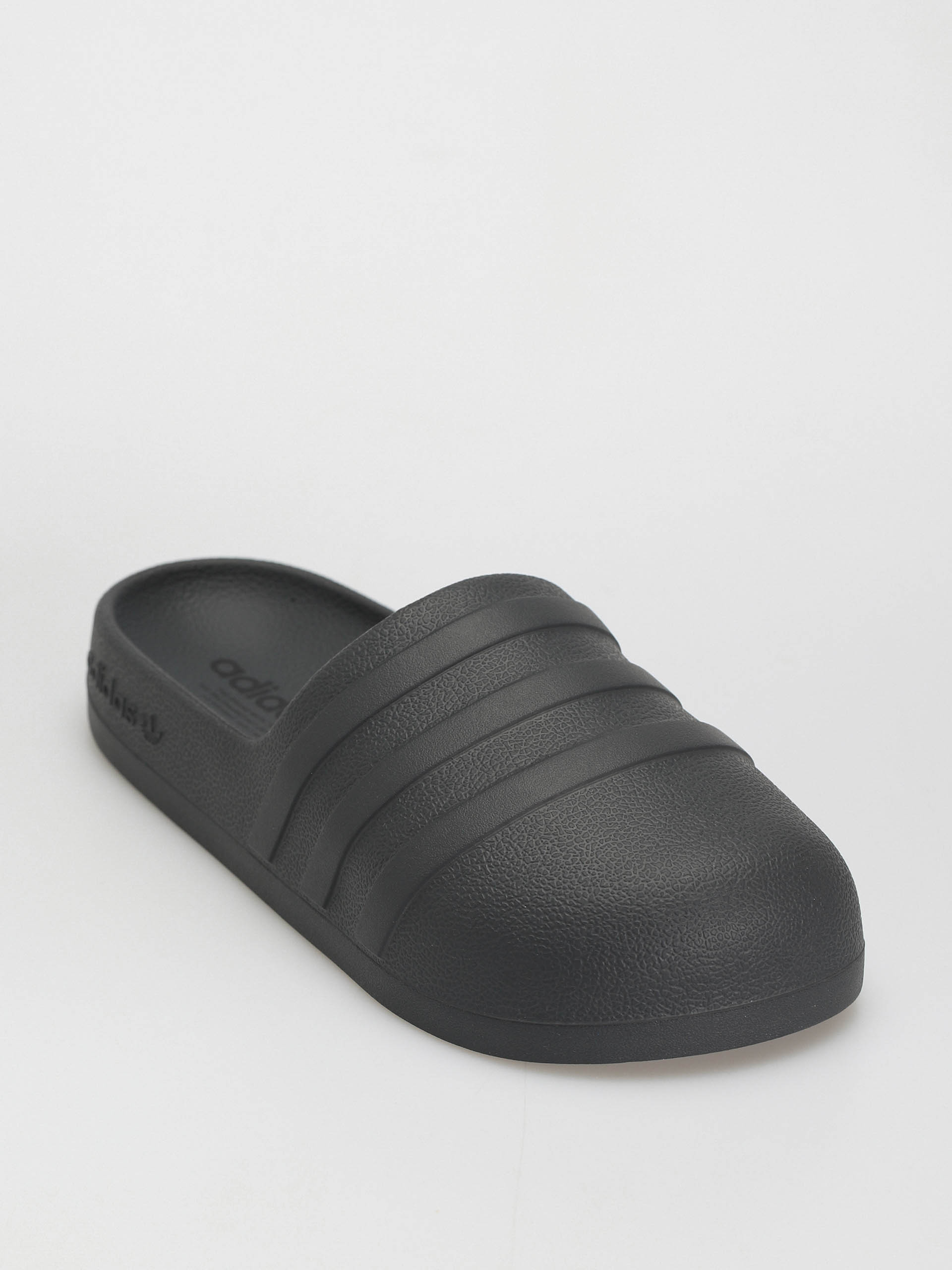 Adidas mens black flip flops best sale