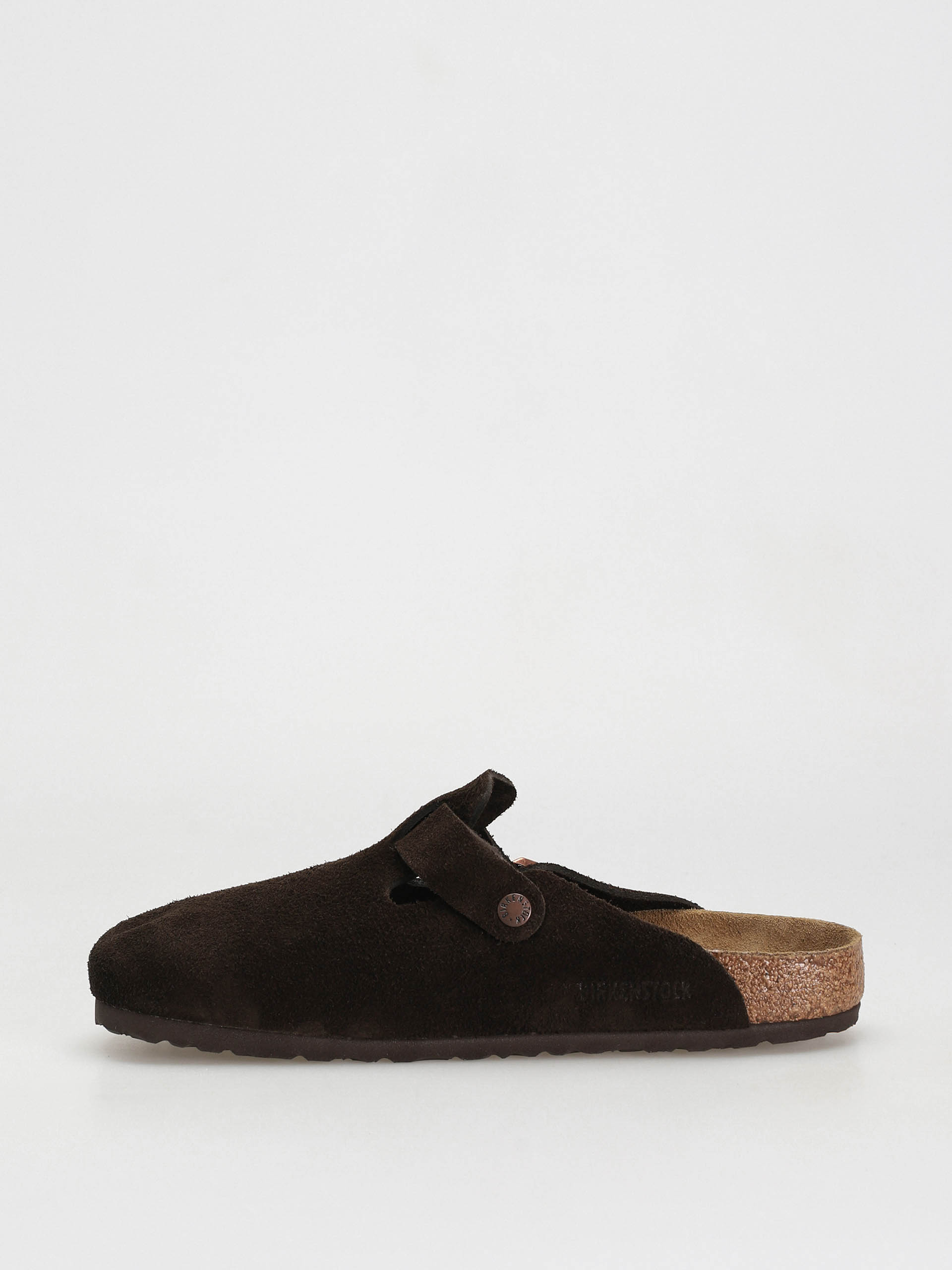 Birkenstock Boston Suede Regular Flip-flops (mocha)