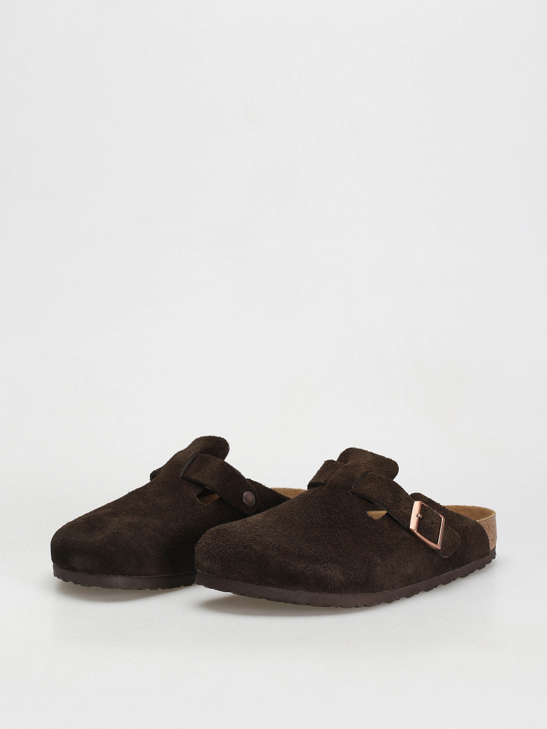 Birkenstock Boston Suede Regular Flip-flops (mocha)