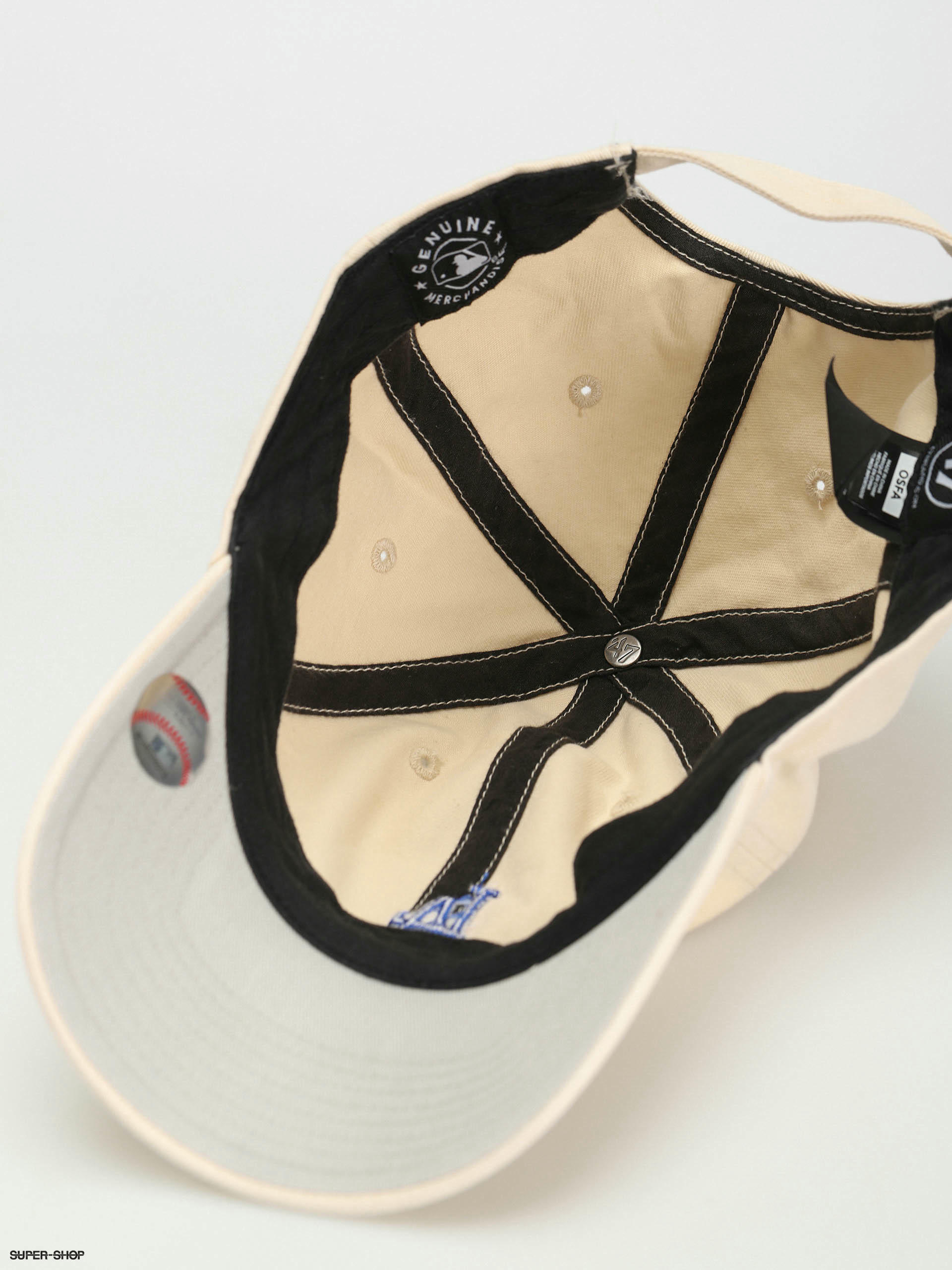 Los Angeles Dodgers Base Runner Mini Logo Cap Khaki - Burned Sports