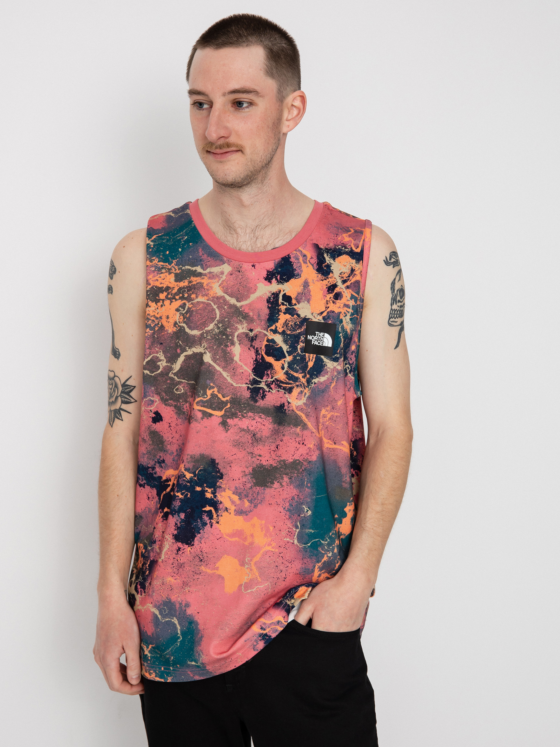 The North Face Summer Logo Tank top (cosmo pink tnf distort print)