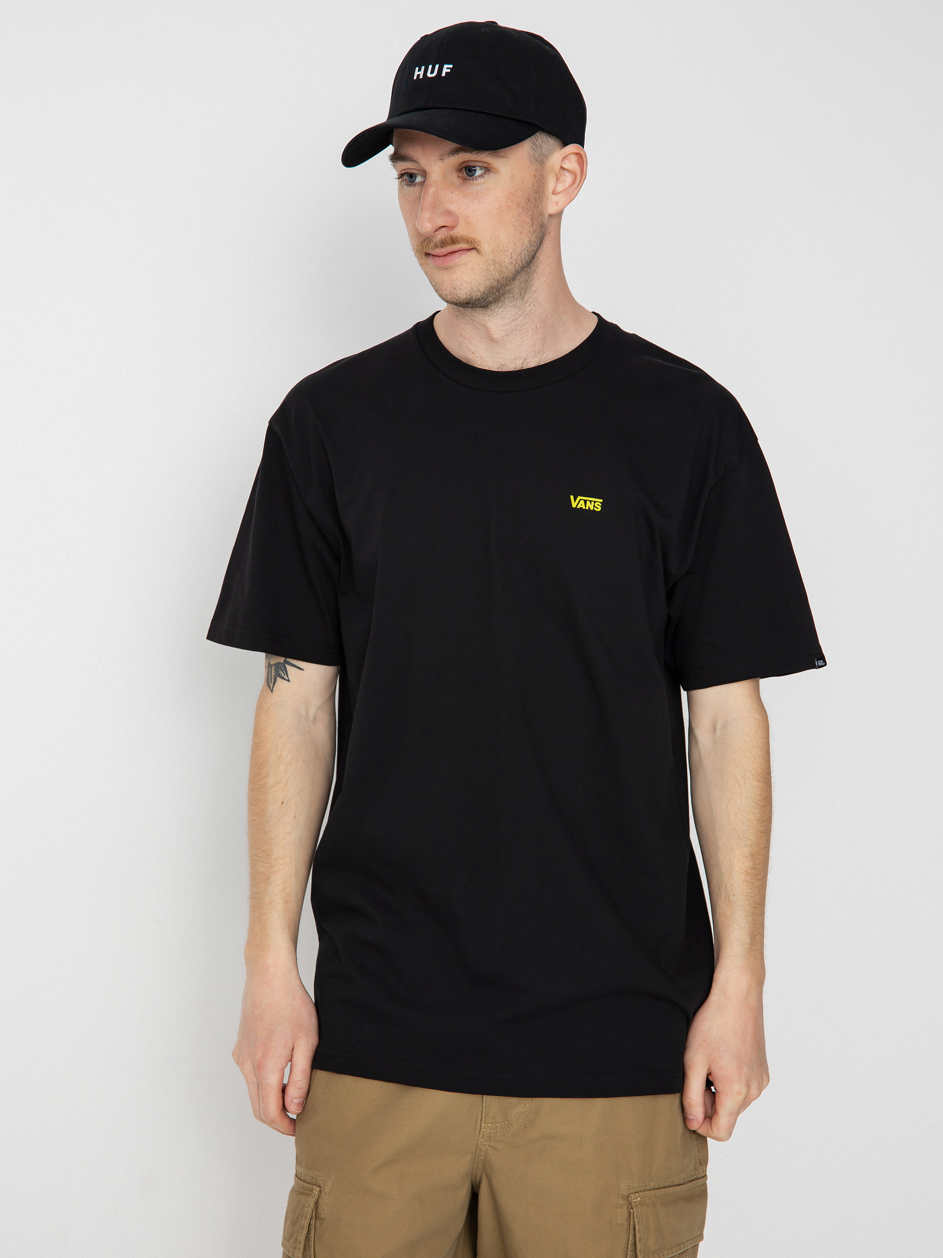 Vans Left Chest Logo T-shirt (black/evening primruniwe)
